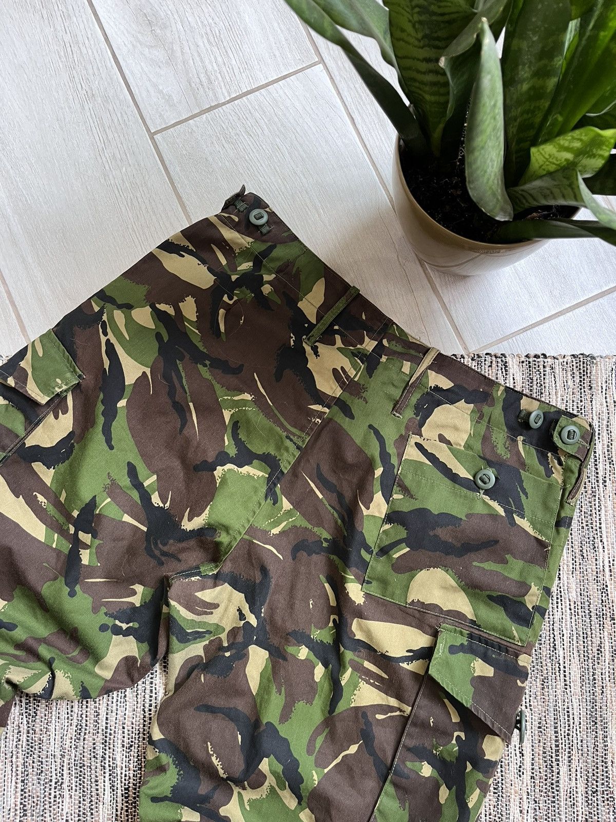 Vintage Vintage Camo Combat trousers pants cargo drawstrings Size US 32 / EU 48 - 9 Thumbnail