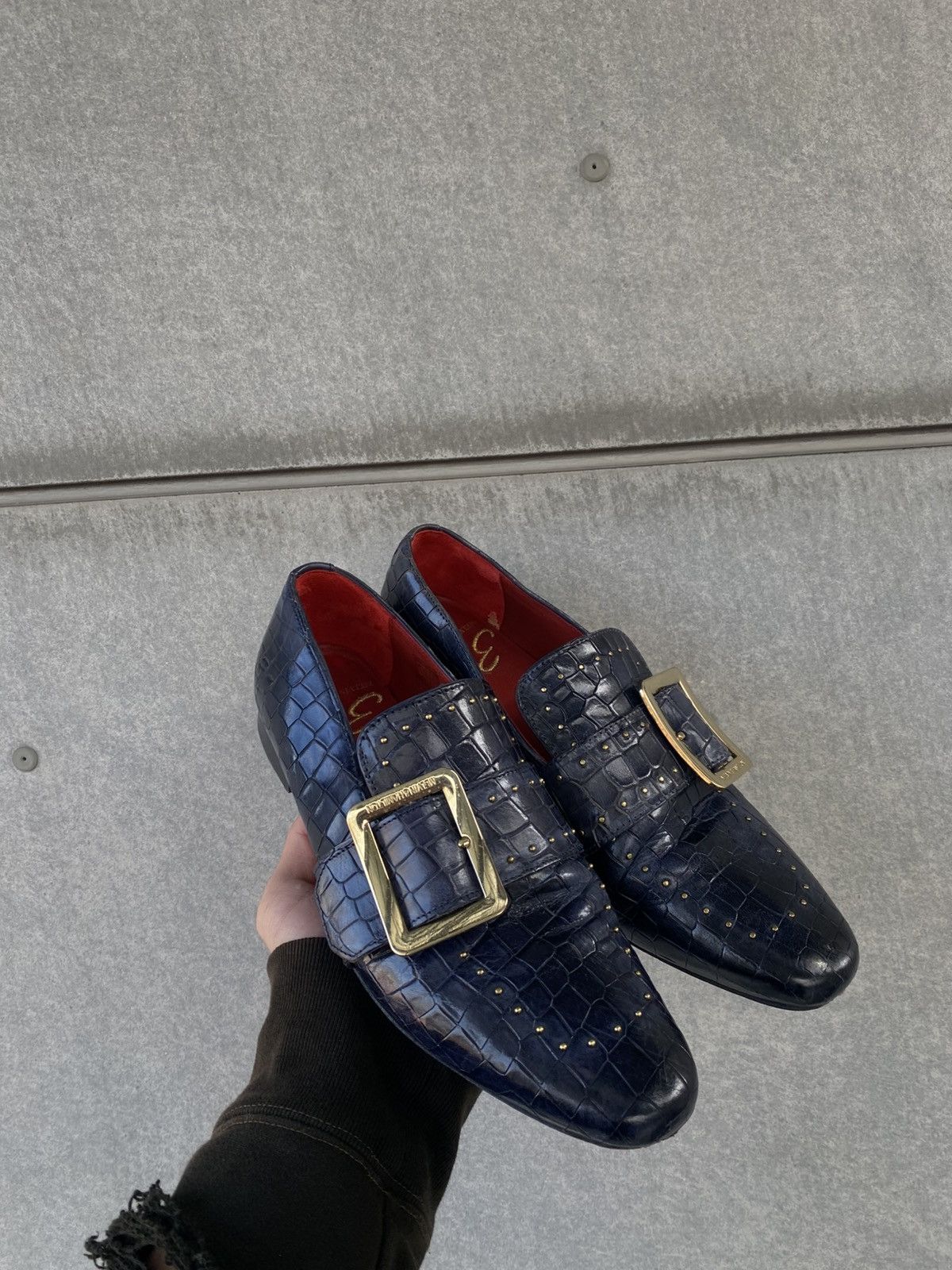 Melvin & Hamilton Melvin&Hamilton 30 Anni Alligator Luna 3 Turtle Navy Boots Size US 8 / EU 41 - 1 Thumbnail
