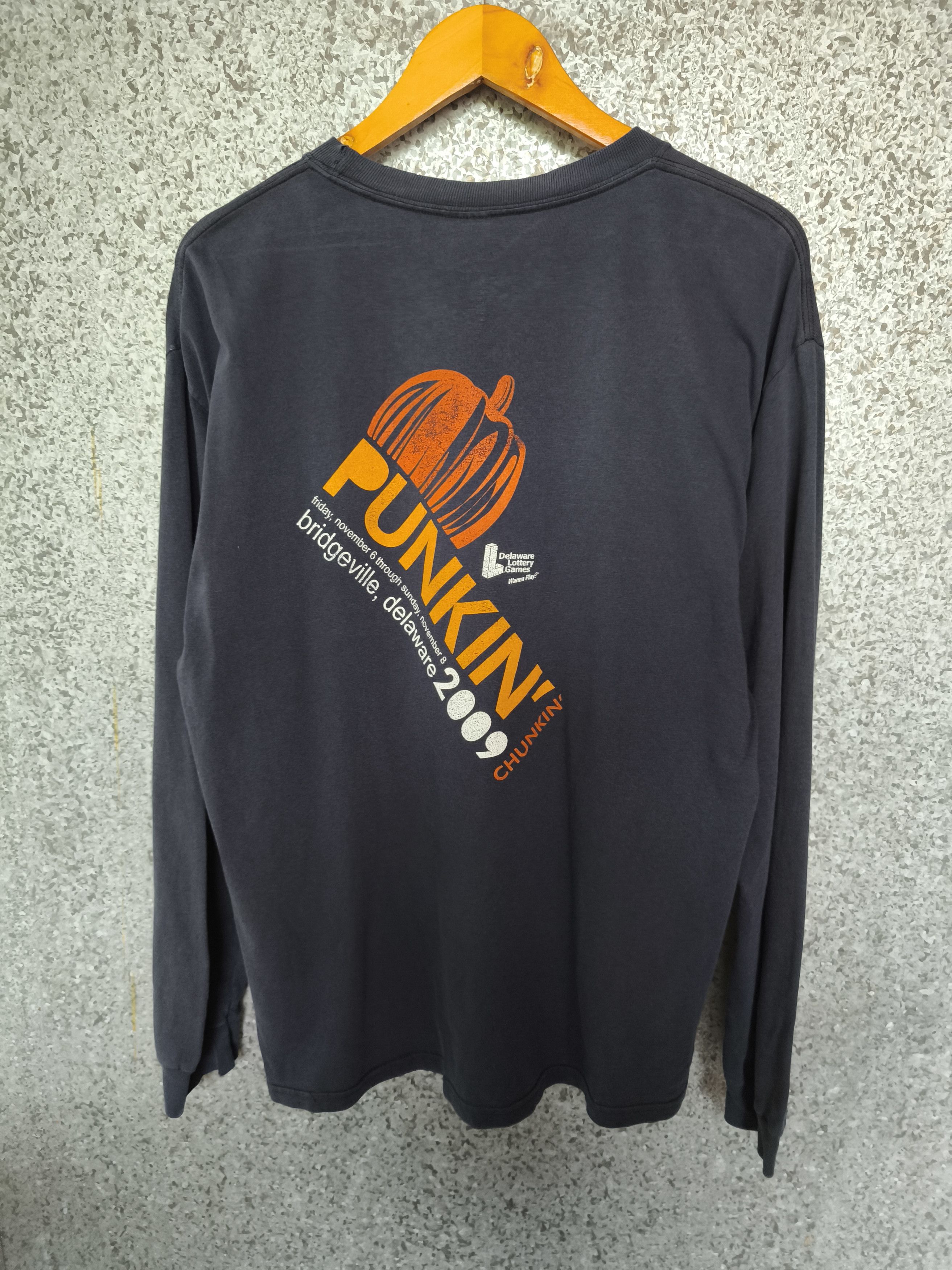 Vintage Punkin Chunkin 2009 Delaware long sleeve t shirt Size US L / EU 52-54 / 3 - 2 Thumbnail