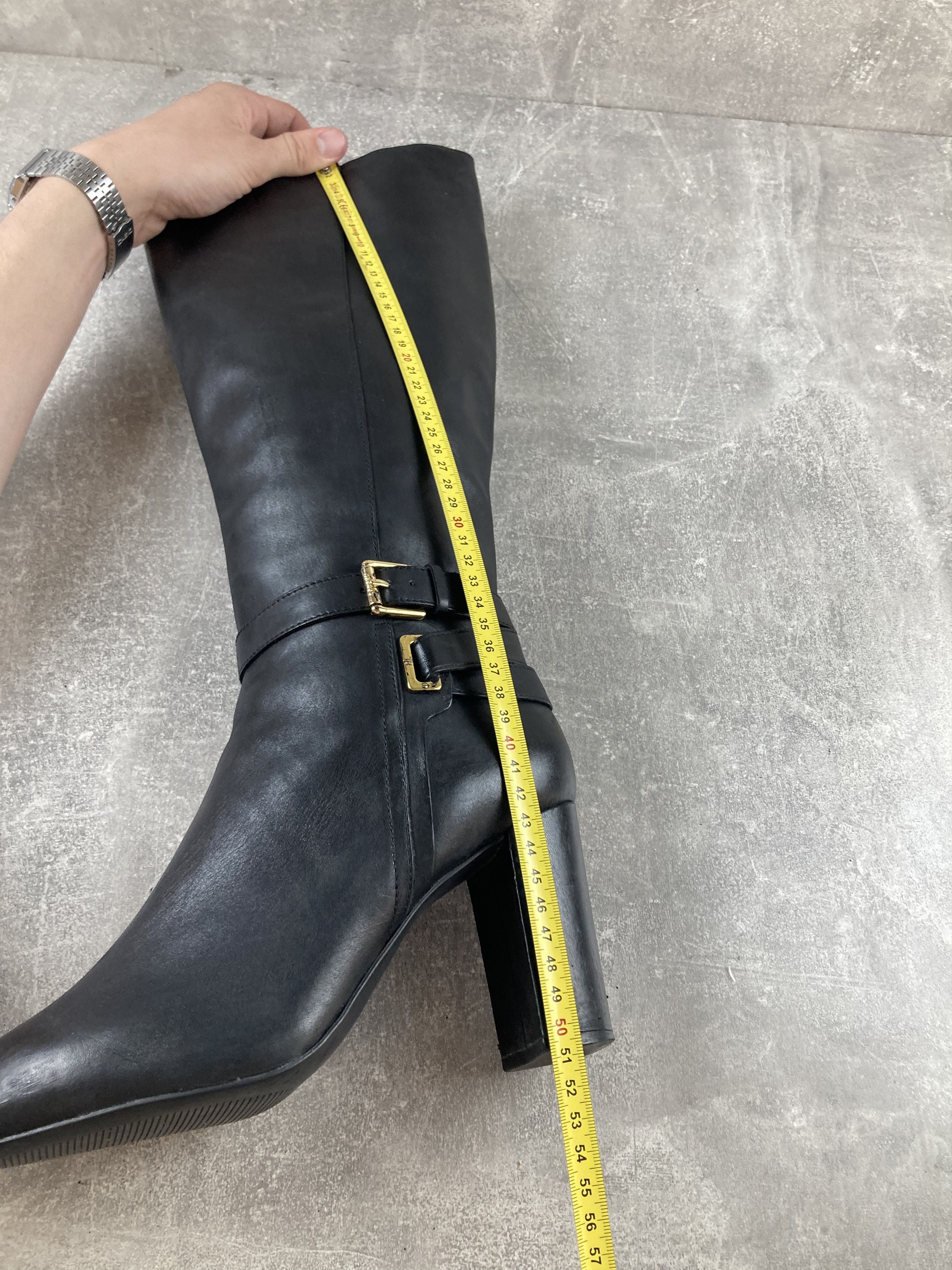 Lauren Ralph Lauren Lauren Ralph Lauren black leather hi avant garde heel boots Size US 9.5 / IT 39.5 - 12 Thumbnail
