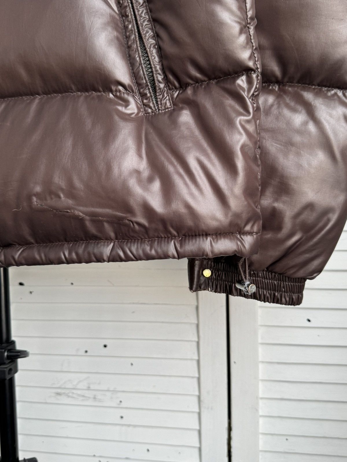 Moncler Moncler Maya Chocolate Brown Glossy Down Puffer Jacket Size US XL / EU 56 / 4 - 16 Thumbnail
