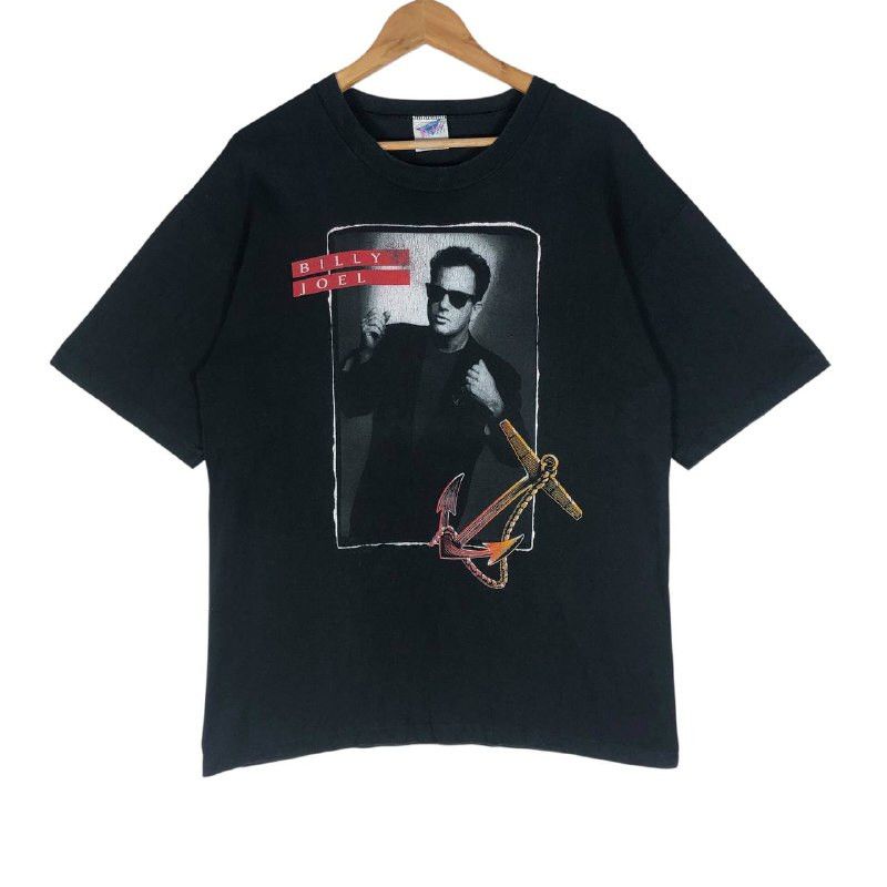 Vintage Vintage 90's Billy Joel Storm Tour T-Shirt Size US M / EU 48-50 / 2 - 1 Thumbnail