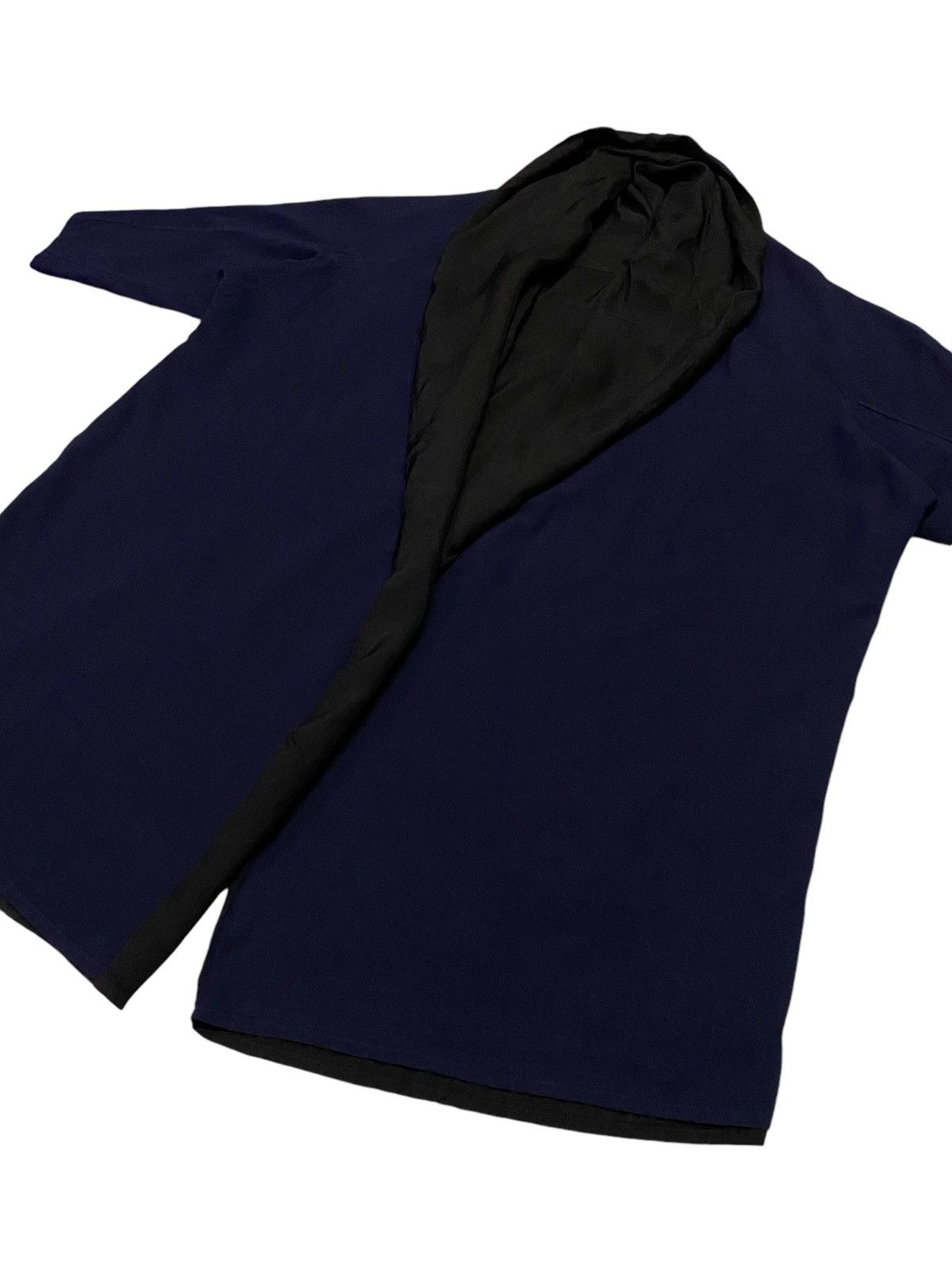 Y's × Yohji Yamamoto Y’s Yohji Yamamoto Navy Blue Cardigan Hoodie Size M / US 6-8 / IT 42-44 - 18 Thumbnail