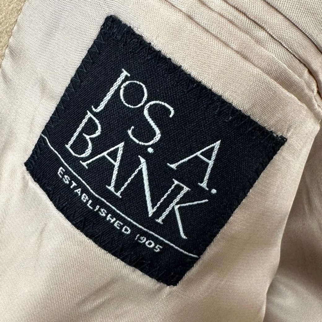 Jos. A. Bank Jos. A. Bank Sport Coat Blazer 100% Camelhair Mens 42L Tan 2-Button Tuxedo Long Sleeve Size 42R - 5 Thumbnail
