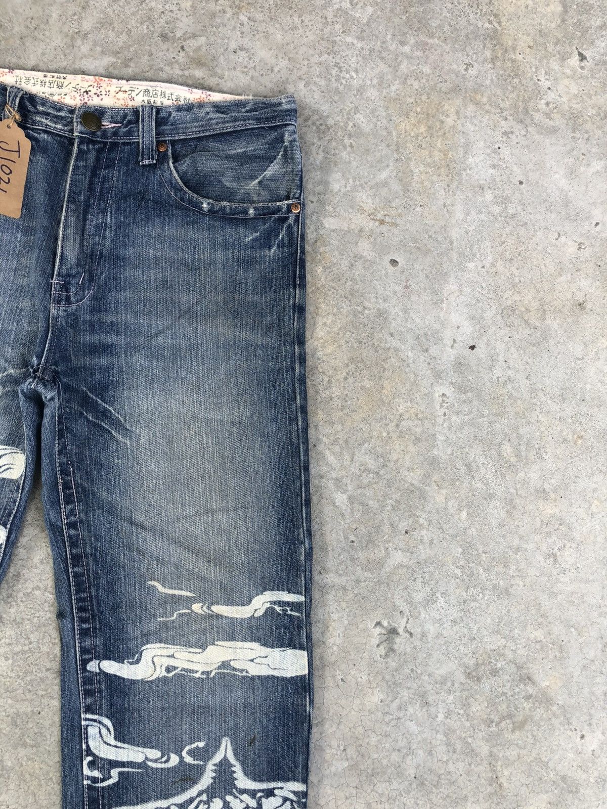 Japanese Brand Japanese Buden Skeleton Distressed Jeans Size US 34 / EU 50 - 5 Thumbnail