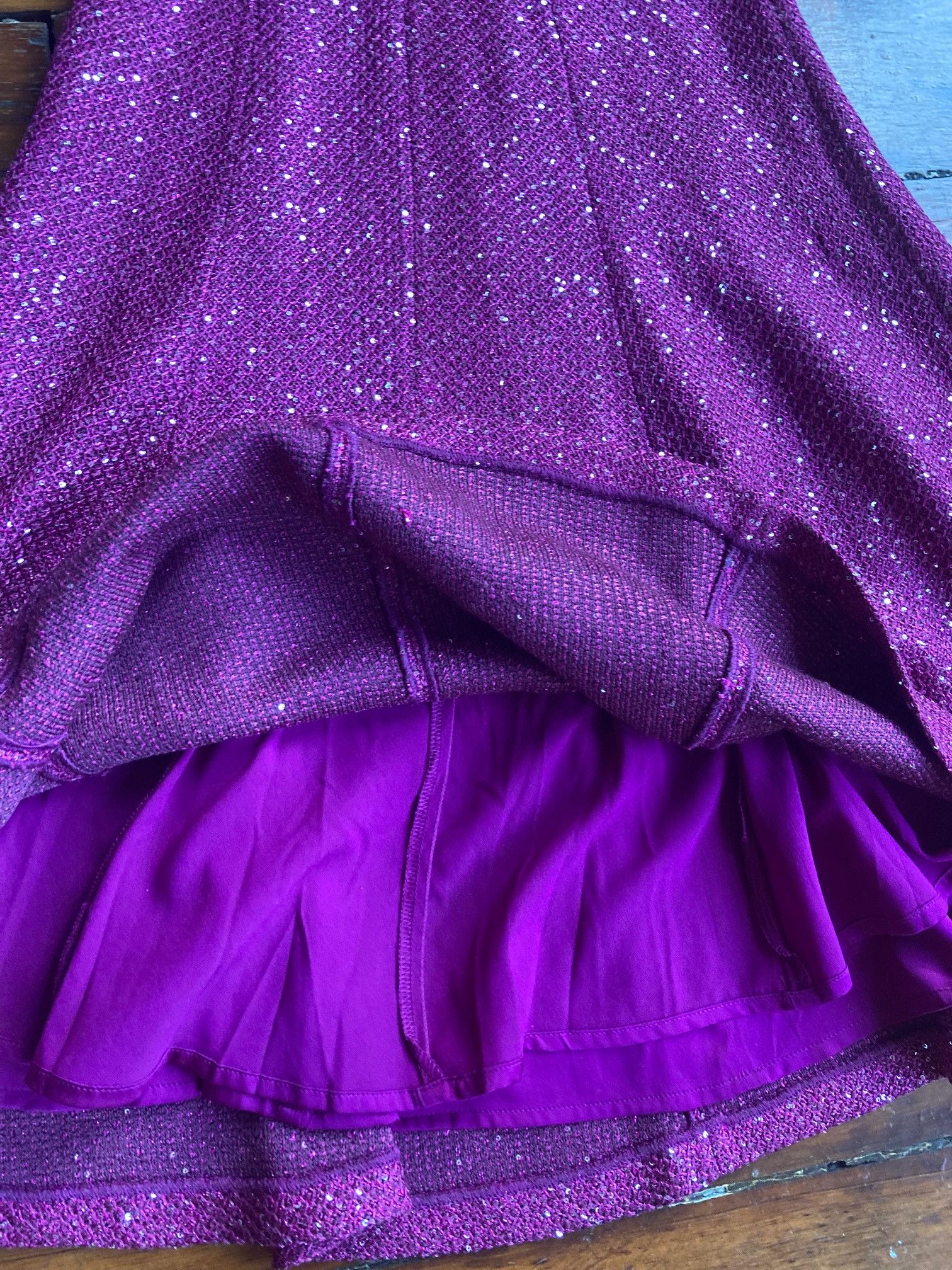 St. John St. John Wool/Sequin V Neck Dress Size XS / US 0-2 / IT 36-38 - 4 Thumbnail