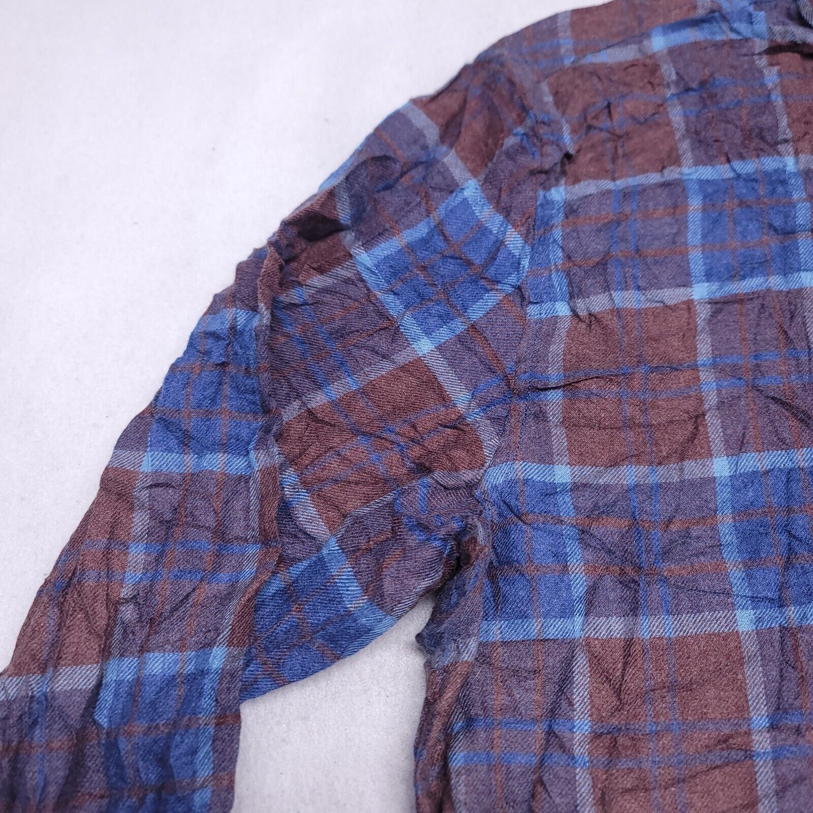 Weatherproof Weatherproof Tartan Flannel Shirt Mens Size XL Blue Brown Size US XL / EU 56 / 4 - 4 Thumbnail