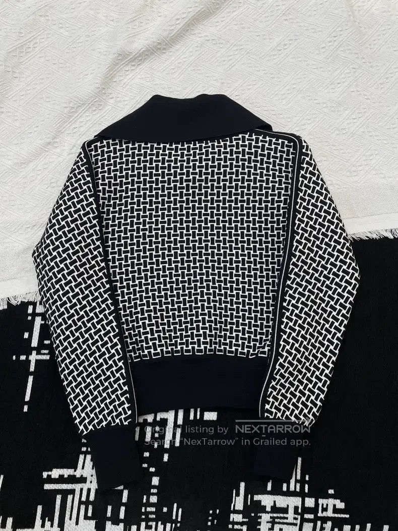 Hermes Hermes Black and White Lapel Jacket Size XS / US 0-2 / IT 36-38 - 2 Thumbnail