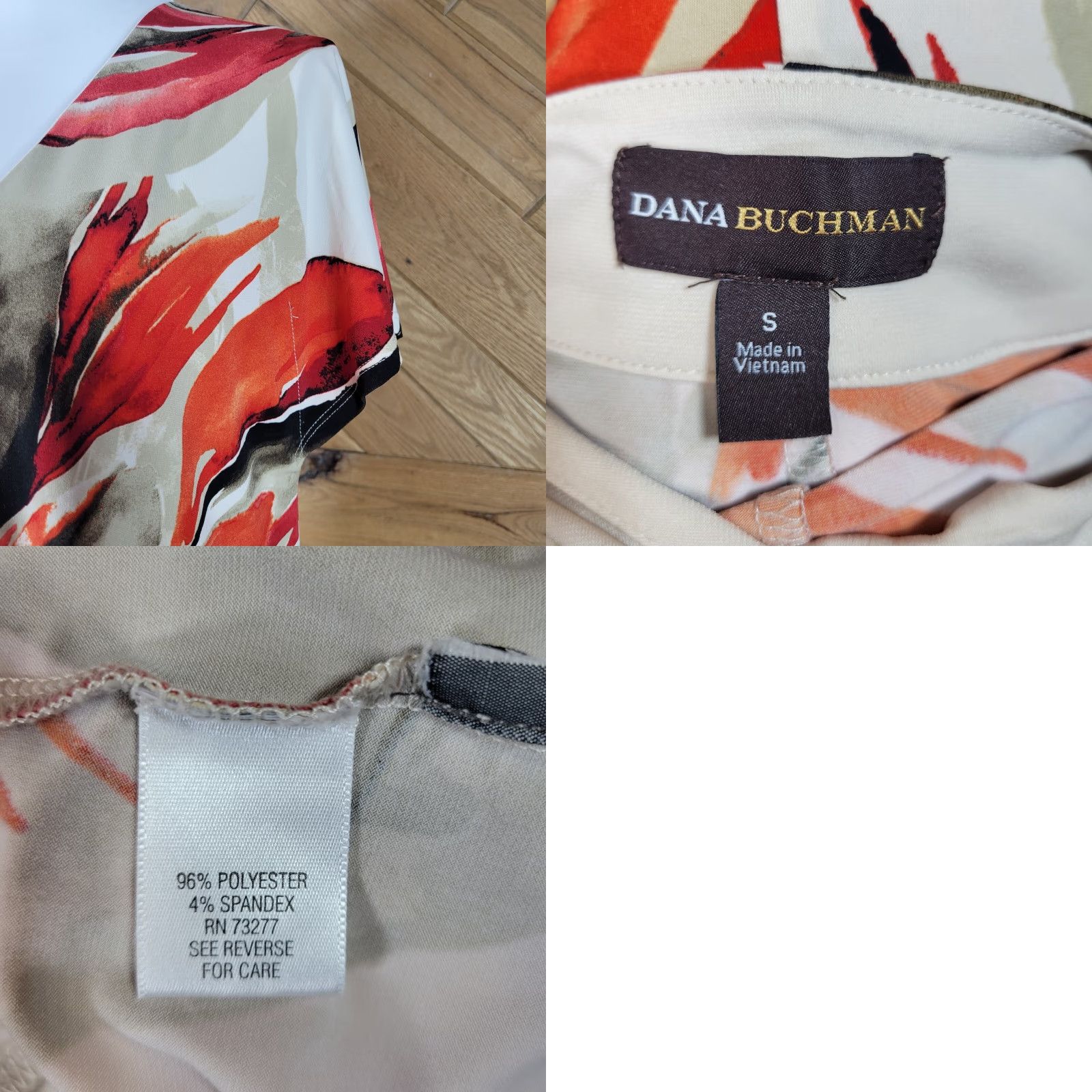 Vintage Dana Buchman Womens Blouse Tunic XS? Size S / US 4 / IT 40 - 8 Thumbnail