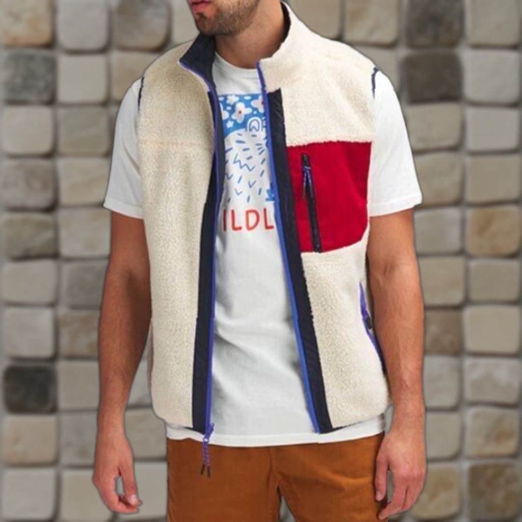 Stoic Stoic Men’s Vest Shirt XL Reversible Sherpa Mixed Media Multicolor Pocketless? Size US XL / EU 56 / 4 - 1 Thumbnail