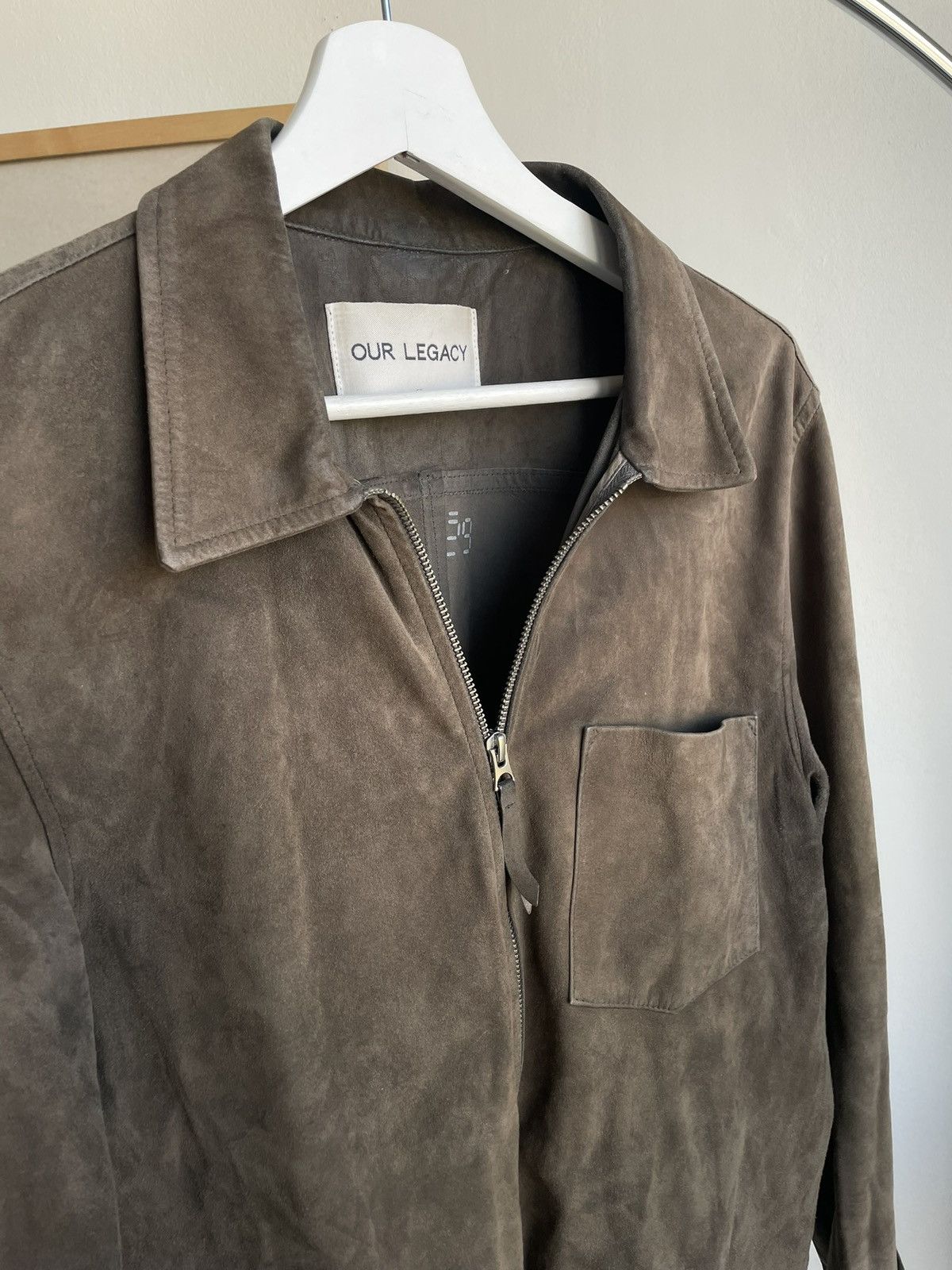 Our Legacy Our Legacy Suede Zip Shirt Size US M / EU 48-50 / 2 - 3 Thumbnail