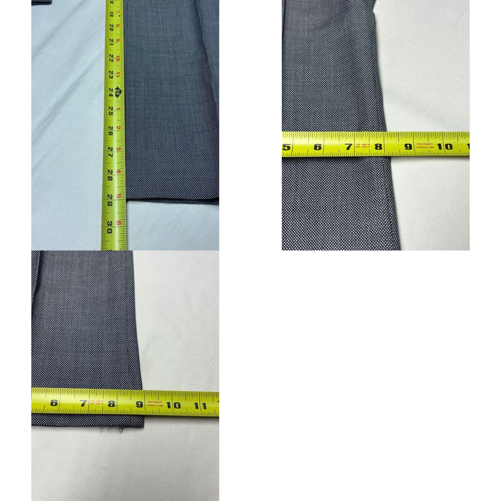 Brooks Brothers Brooks Brothers Explorer Navy White Micro Wool Blend Dress Pants Size 8 W32 L29 Women Gray Geometric Pattern Dress Pants Size 30" / US 8 / IT 44 - 9 Thumbnail