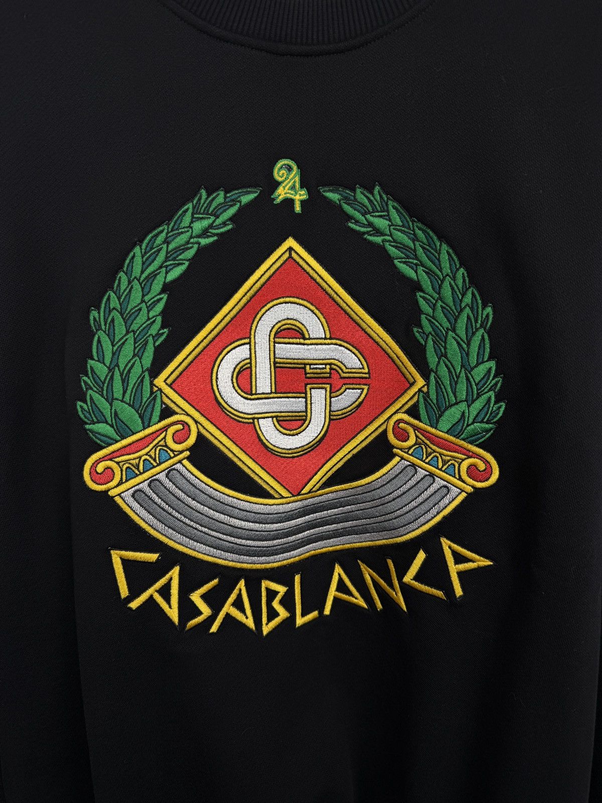 Casablanca ❗️NEW 🇫🇷 Casablanca Tennis Club Embroidered Crest Sweatshirt Size US L / EU 52-54 / 3 - 10 Thumbnail