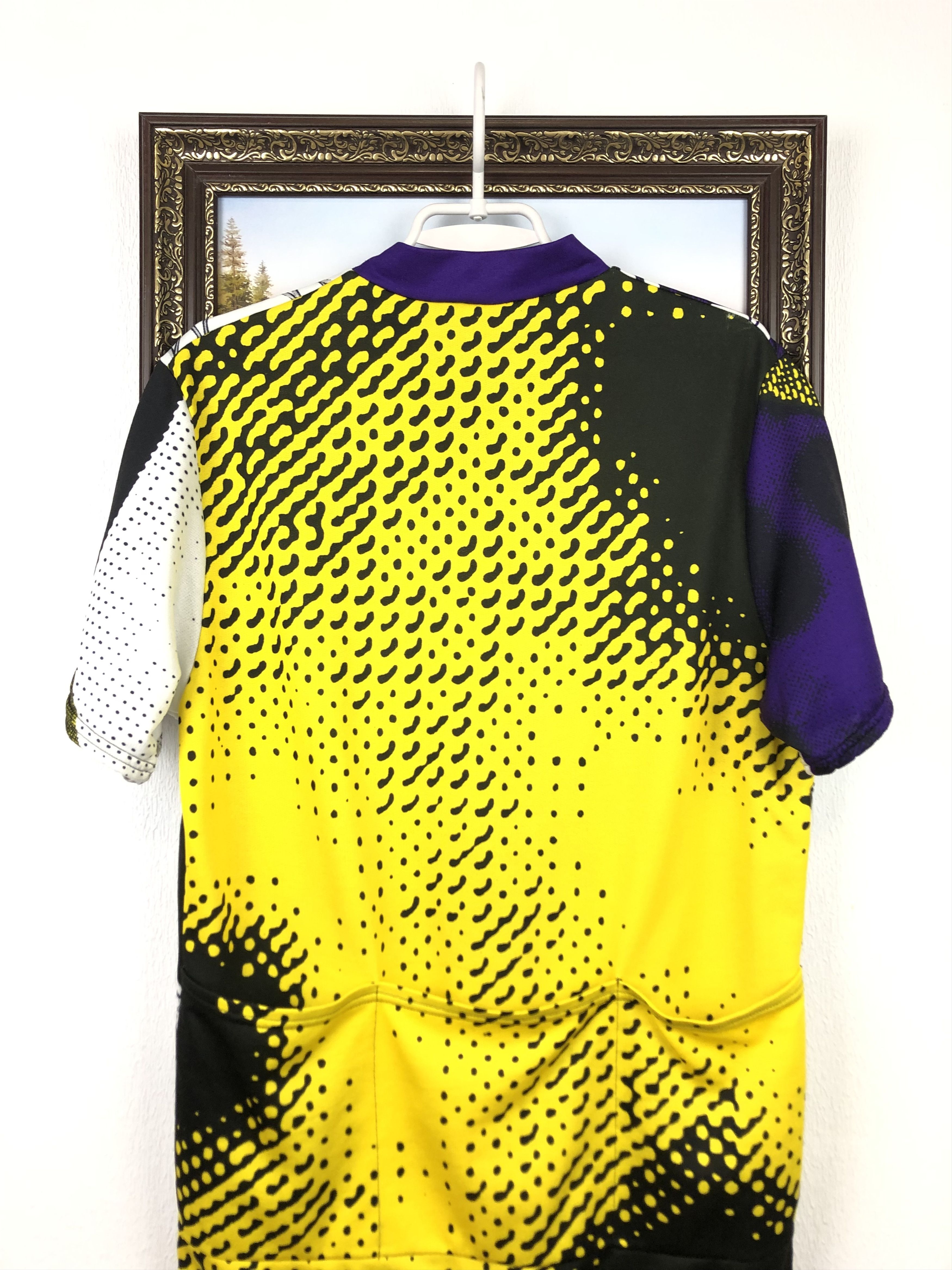 Vintage Vintage 90's Cycling Jersey Over Print Asics Rare Shirt Size US XL / EU 56 / 4 - 16 Thumbnail