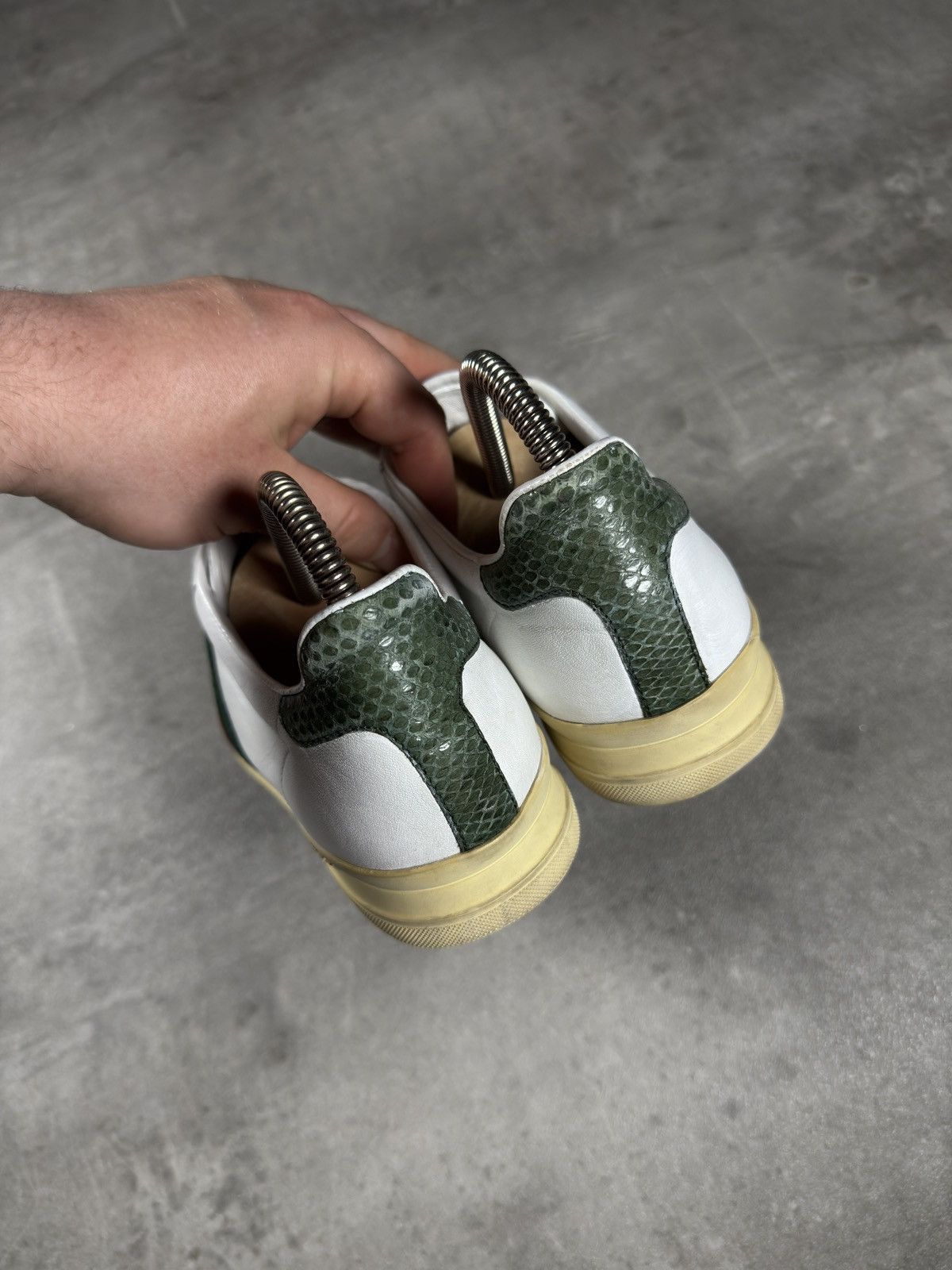 Gucci Gucci Ace Web Stripe Sneakers – White Size US 7 / EU 40 - 5 Thumbnail