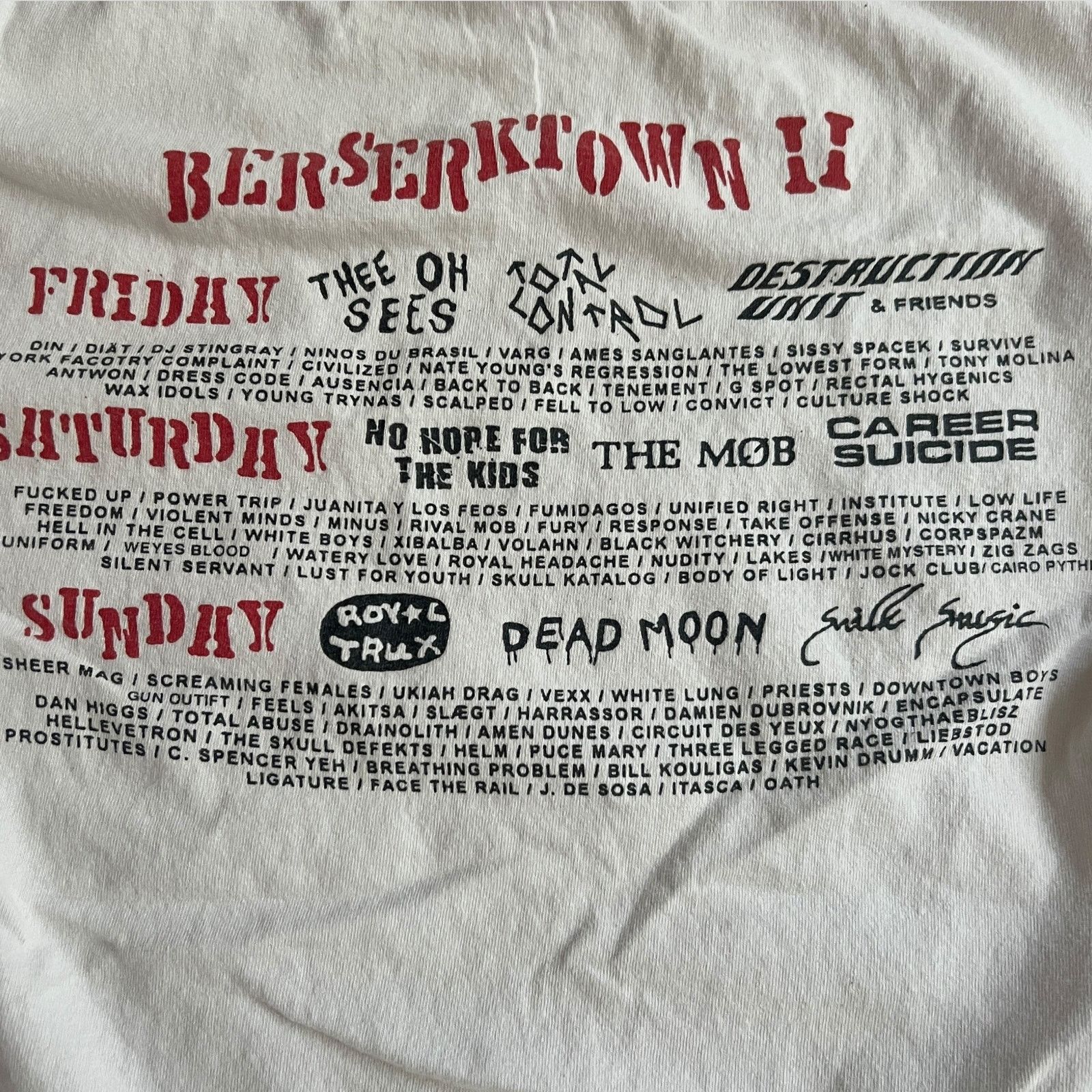 Band Tees Berserkertown II Music Festival Shirt Size S Size US M / EU 48-50 / 2 - 5 Thumbnail