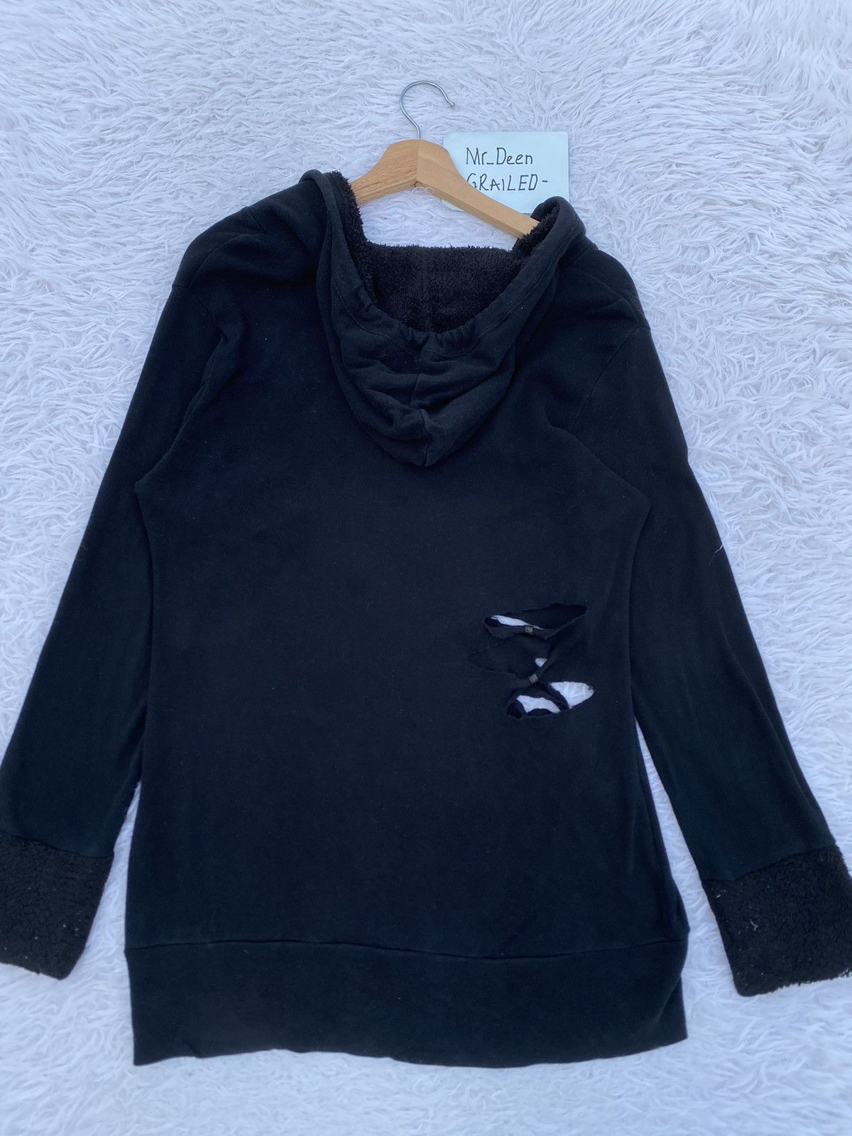 Japanese Brand Rare Vintage Japanese Brand Punk Design Hoodie Size L / US 10 / IT 46 - 18 Thumbnail