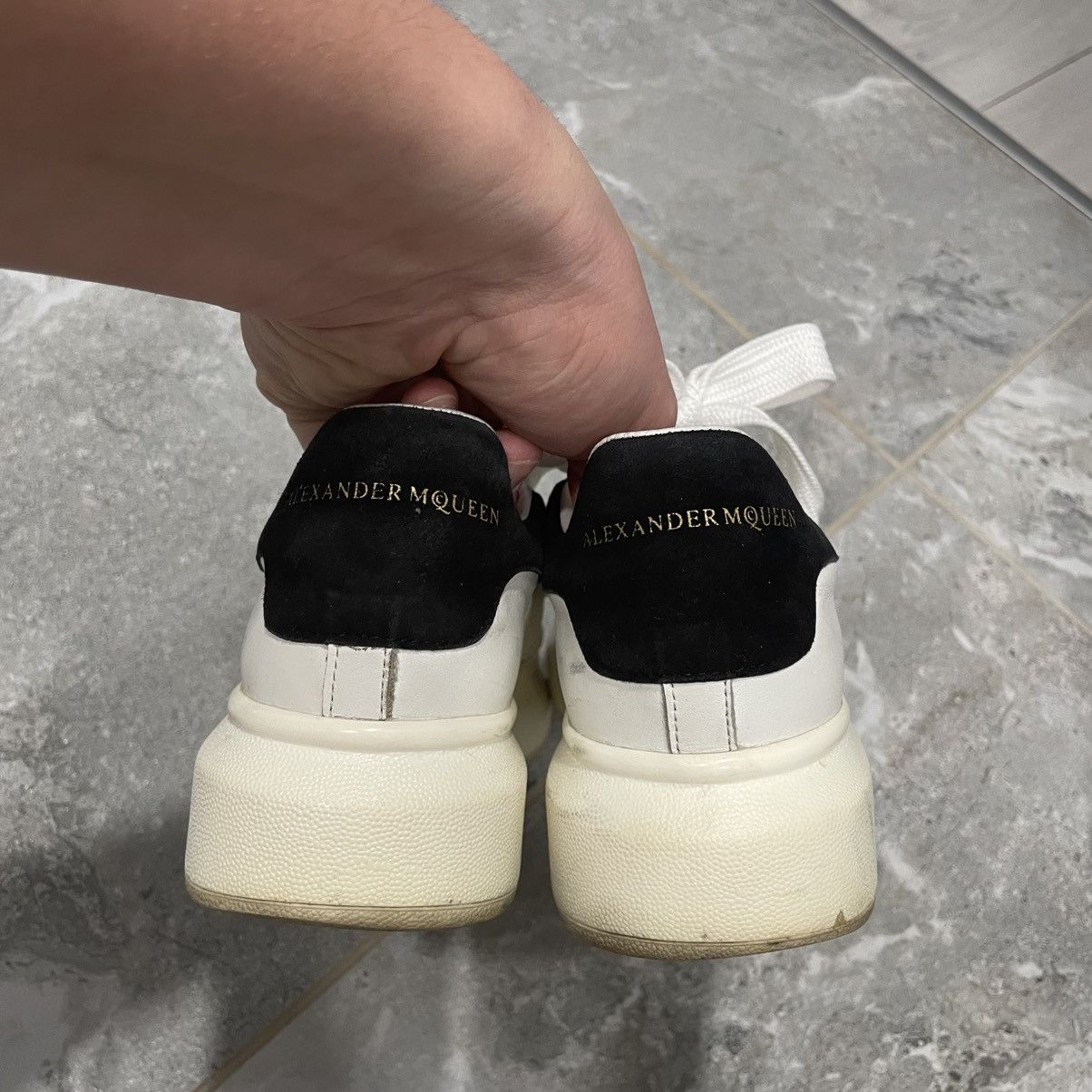 Vintage 24 cm Vintage white Alexander McQueen sneakers boots shoes Size US 5.5 / EU 38 - 7 Thumbnail