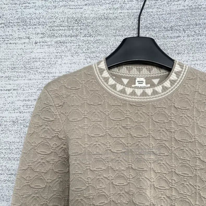 Hermes Hermes Geometric Pattern Jacquard Long Sleeve Short Dress Size XS / US 0-2 / IT 36-38 - 2 Thumbnail