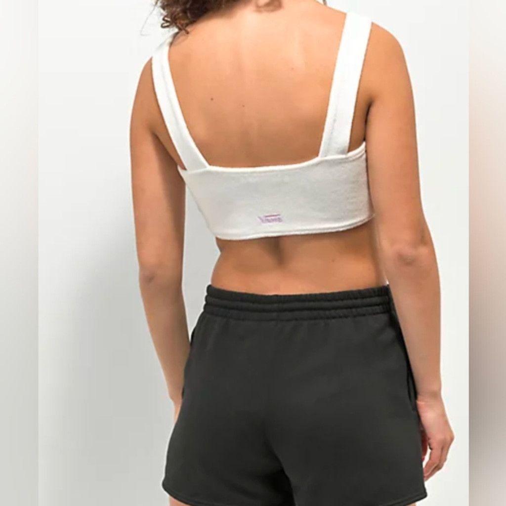 Vans Vans White Terry Strappy Bralette Size XL Size ONE SIZE - 8 Thumbnail