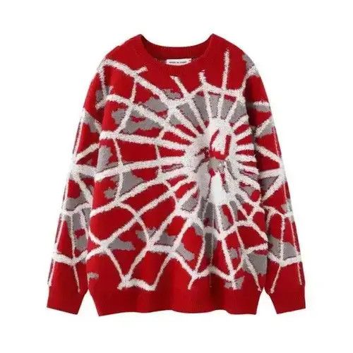 VIBE Spider Web Knitted Sweater Size US L / EU 52-54 / 3 - 2 Thumbnail