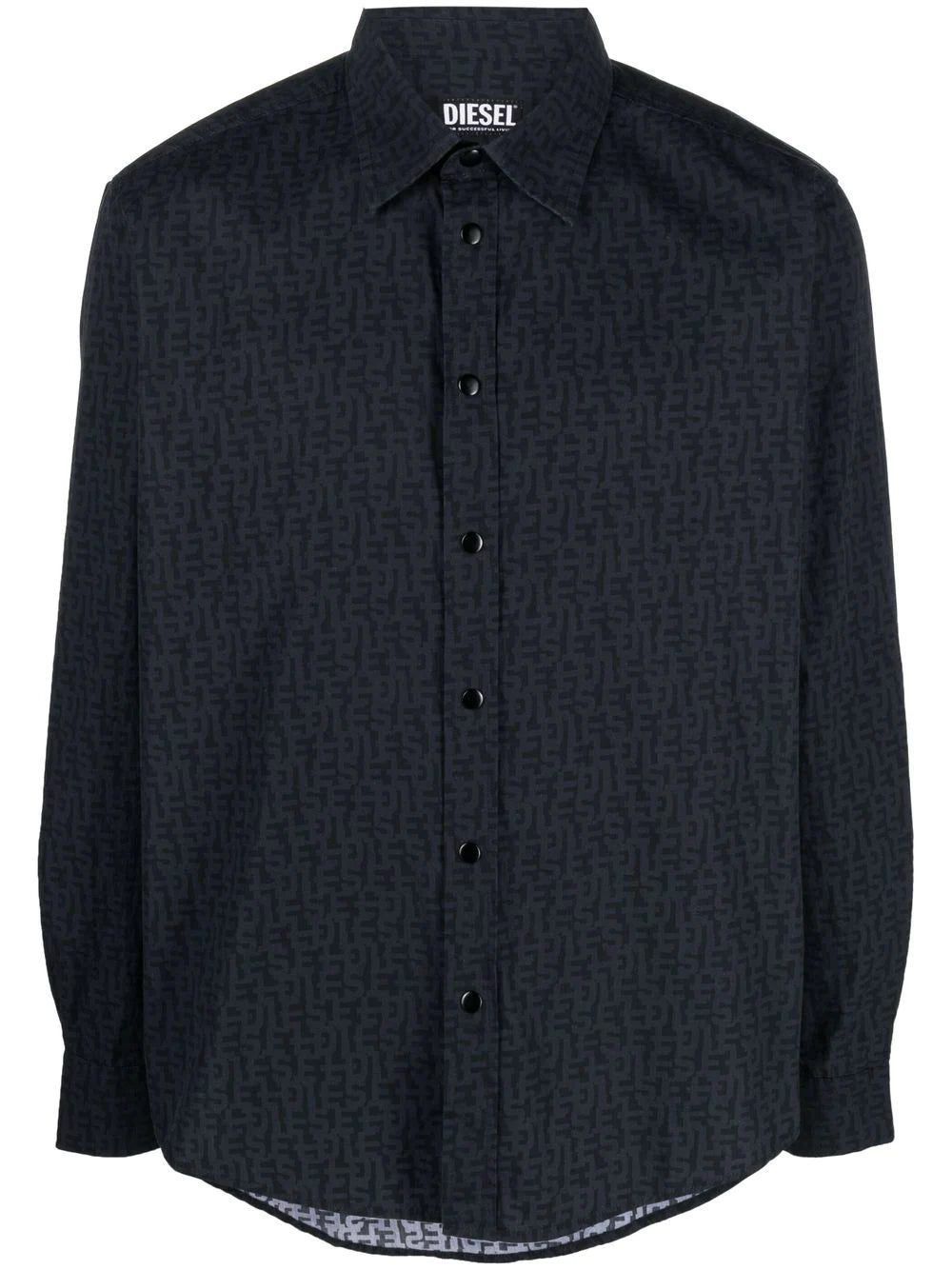 Diesel o1mle1025 S-Darasy Shirt in Black Size US XL / EU 56 / 4 - 1 Thumbnail