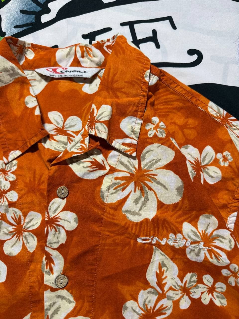 O'Neill Vintage Oneill hawaiian shirt in orange Size L Size US L / EU 52-54 / 3 - 4 Thumbnail
