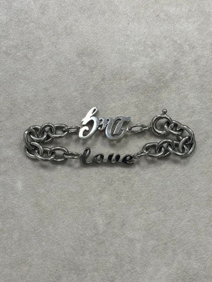 Dolce & Gabbana AW2005 Dolce & Gabbana Silver Metal Chain Logo Bracelet Size ONE SIZE - 8 Thumbnail
