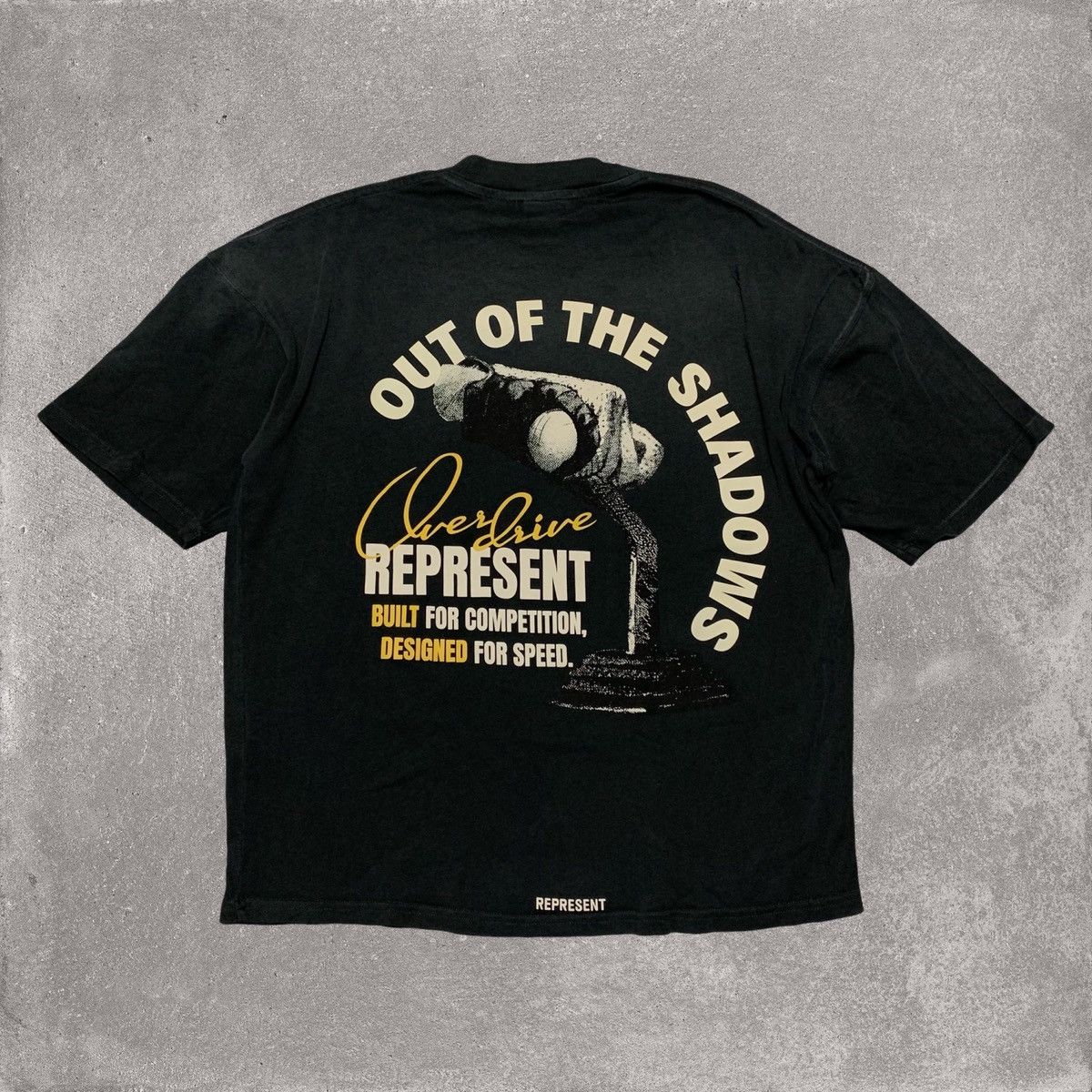Represent Clo. Represent Small Out Of The Shadows Stained Black Tee Size US S / EU 44-46 / 1 - 1 Thumbnail