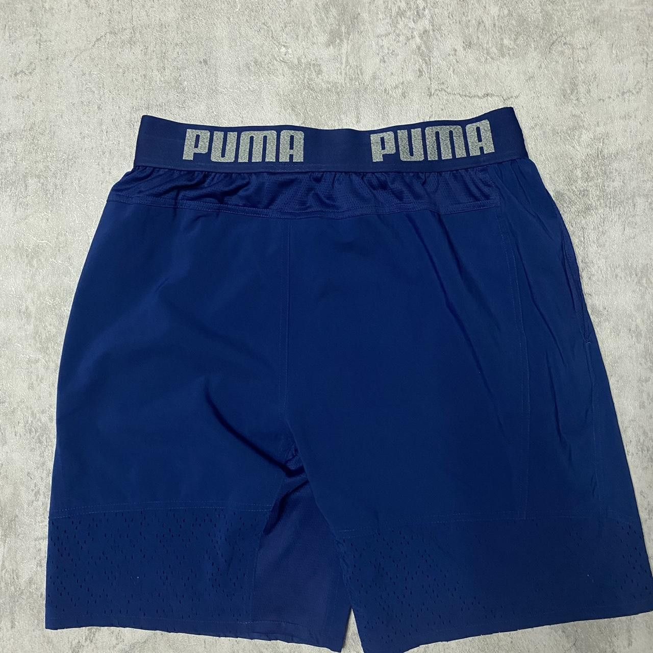 Puma Navy Puma shorts with drawstring waist #PumaShorts Size US 32 / EU 48 - 4 Thumbnail