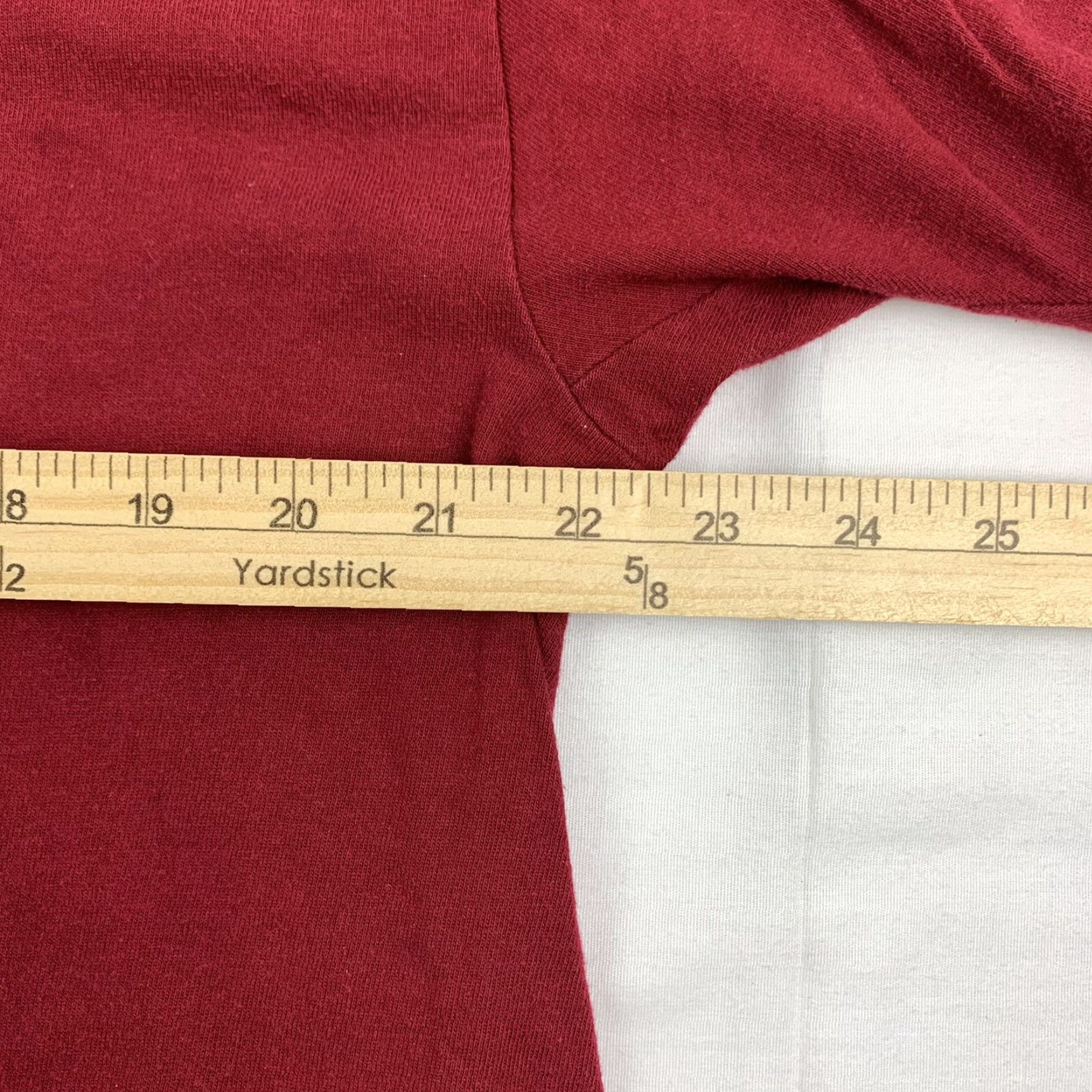 Hanes VINTAGE Tbones T Shirt Adult XL Maroon Greenwood SC Outback American Made in USA Size US XL / EU 56 / 4 - 5 Thumbnail
