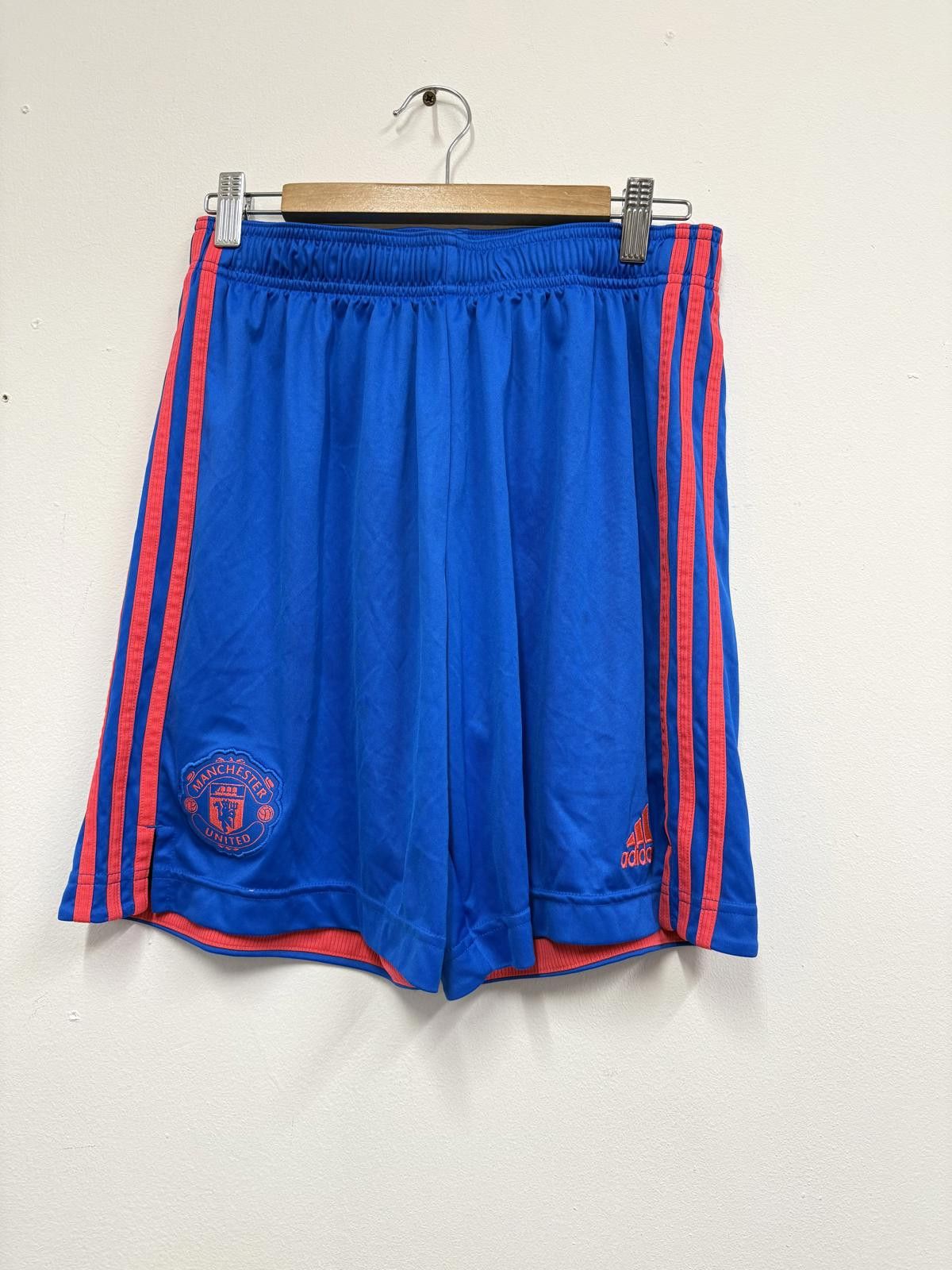 Adidas Adidas Manchester United Blue and Red Athletic Shorts Size ONE SIZE - 1 Thumbnail