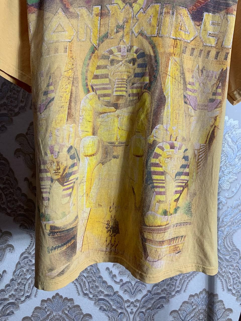 Band Tees Vintage Iron Maiden Pharaoh Retro Rock T-shirt Metal 90s Size US M / EU 48-50 / 2 - 3 Thumbnail
