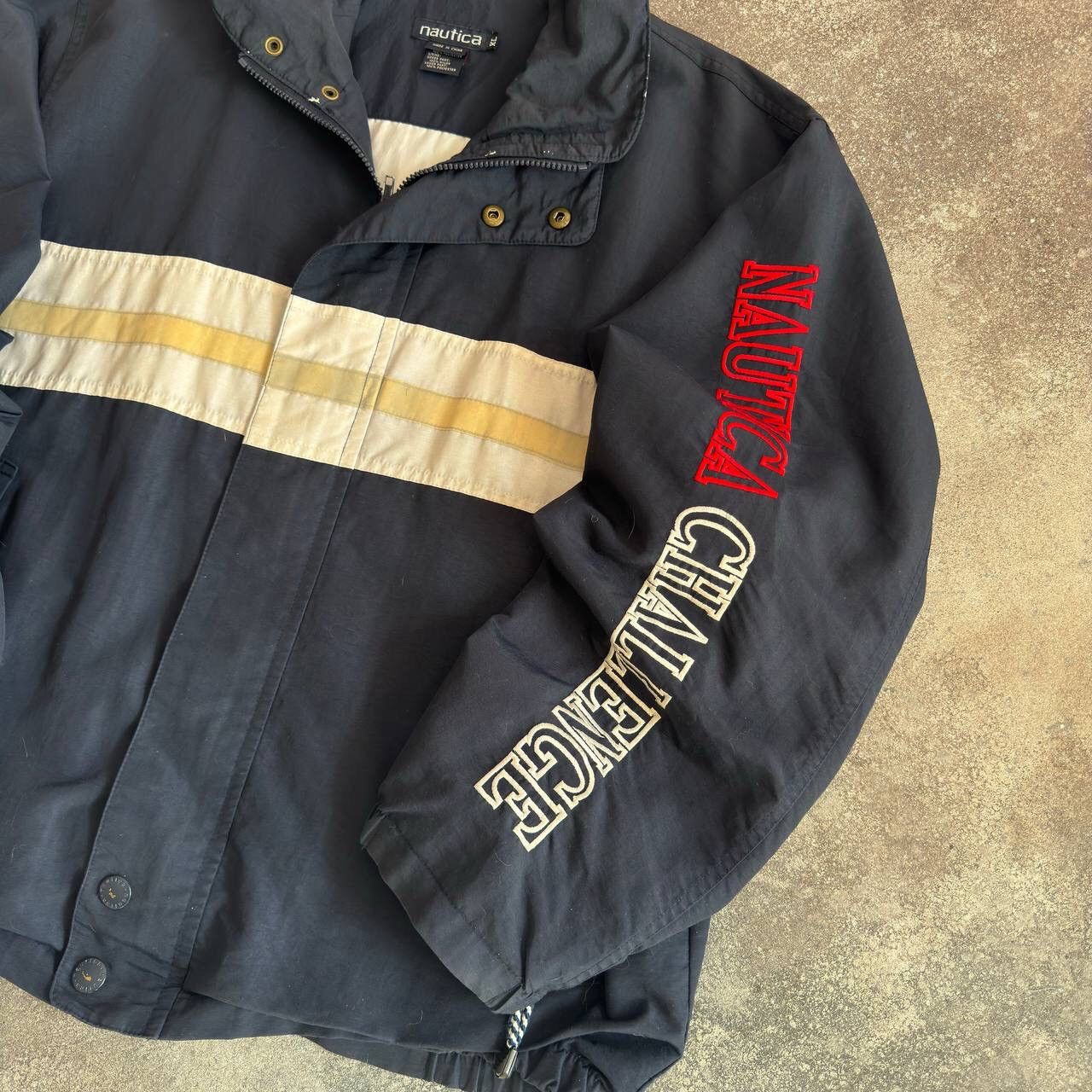 Nautica × Vintage 90s Nautica Vintage Outdoor Full Zip Jacket Size US XL / EU 56 / 4 - 5 Thumbnail