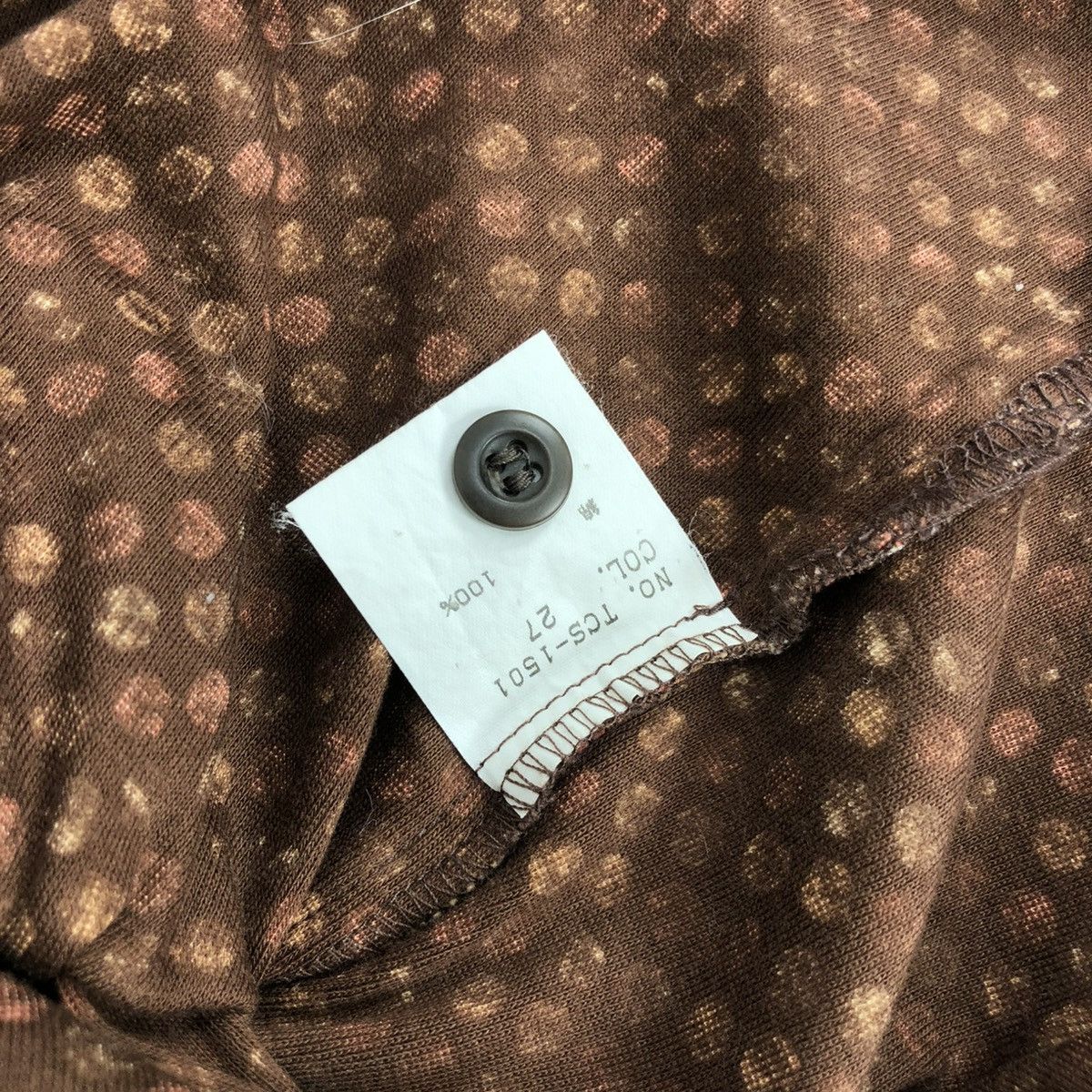 Japanese Brand × Tornado Mart 2000s Tornado Mart Japan Polkadot Motif Button Up Shirt Size US M / EU 48-50 / 2 - 7 Thumbnail