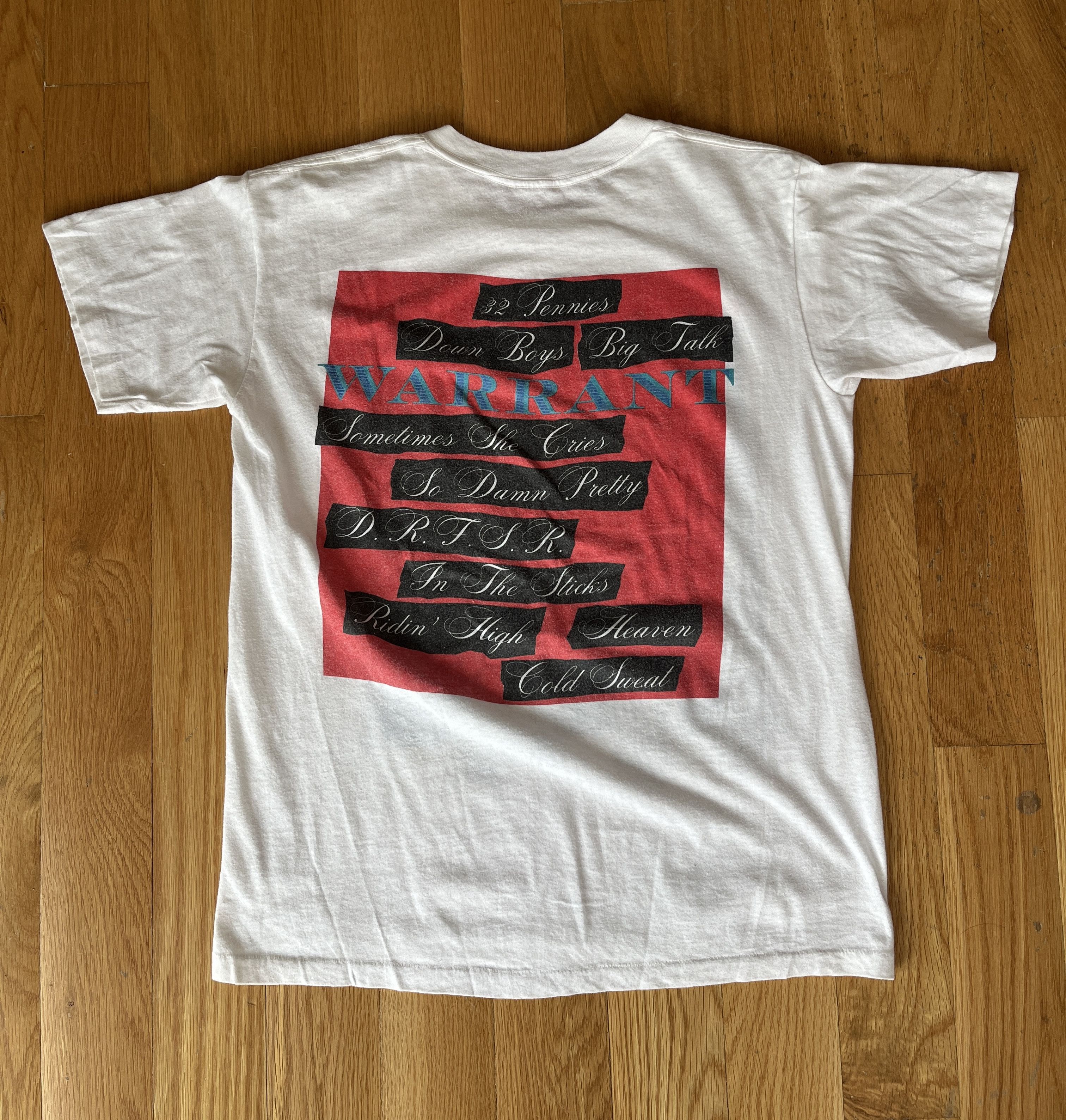 Band Tees Vintage Warrant 1989 Tour Shirt Size US M / EU 48-50 / 2 - 3 Thumbnail