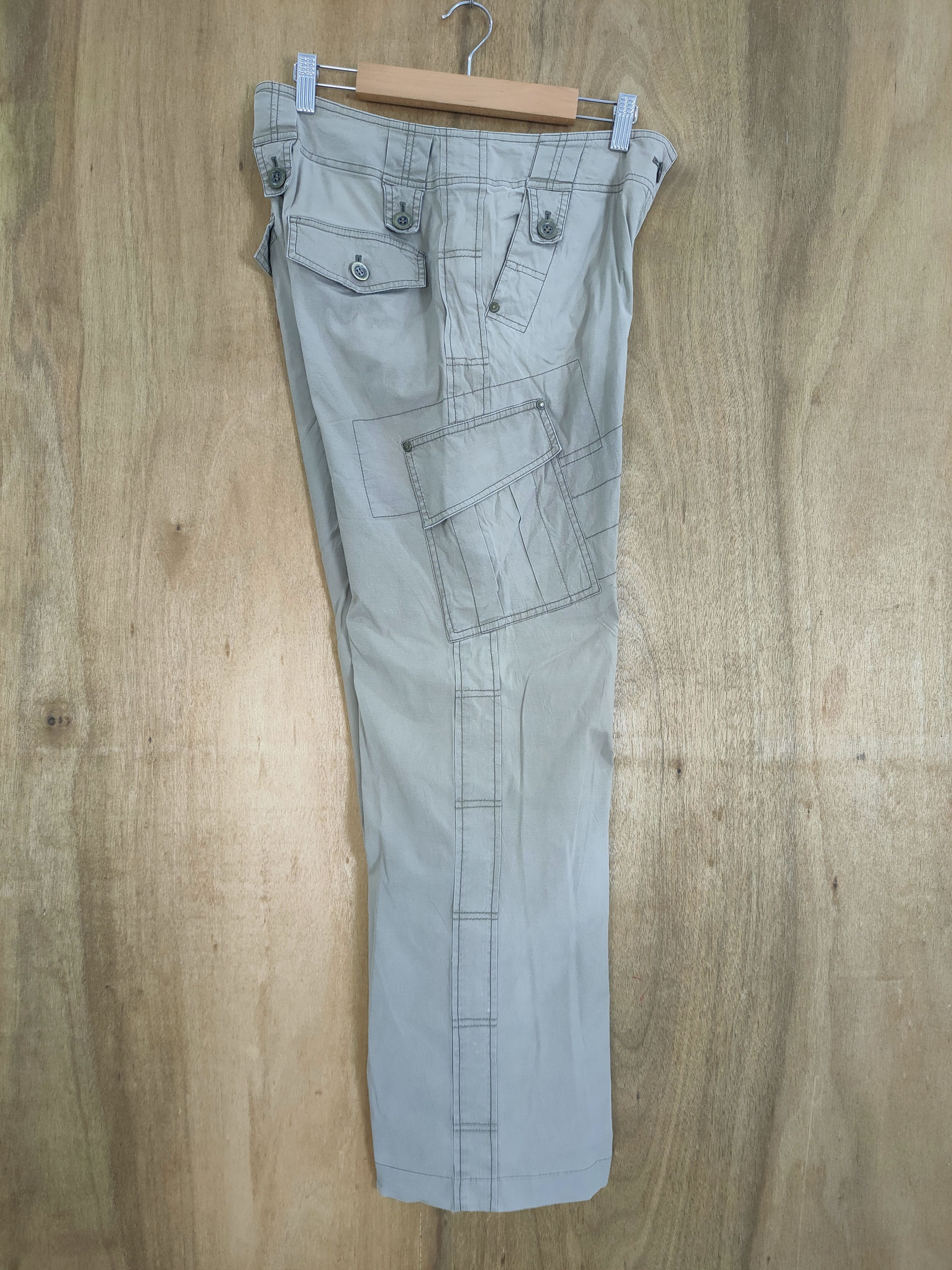 Japanese Brand VINTAGE PINORE BROWN FLARED WOMAN CARGO PANTS Size US 29 - 7 Thumbnail