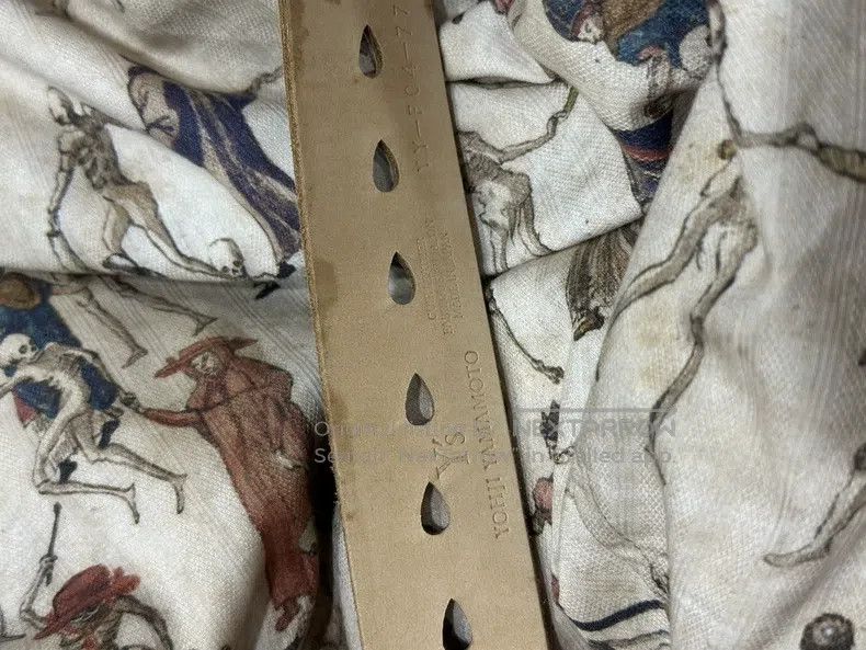 Yohji Yamamoto Yohji Yamamoto Water drop cowhide belt Size ONE SIZE - 3 Thumbnail