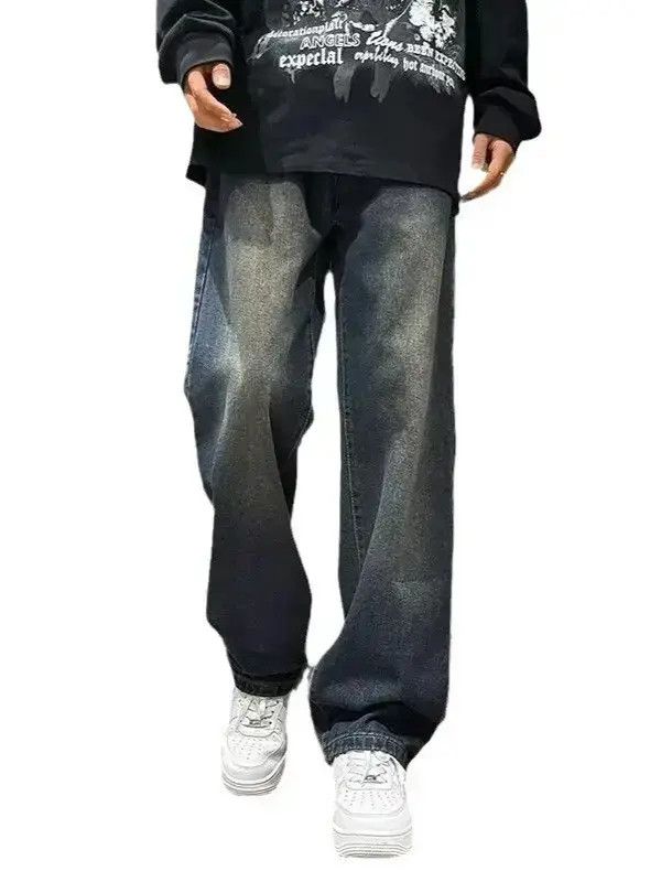 Japanese Brand Retro loose casual straight leg jeans Size US 32 / EU 48 - 5 Thumbnail