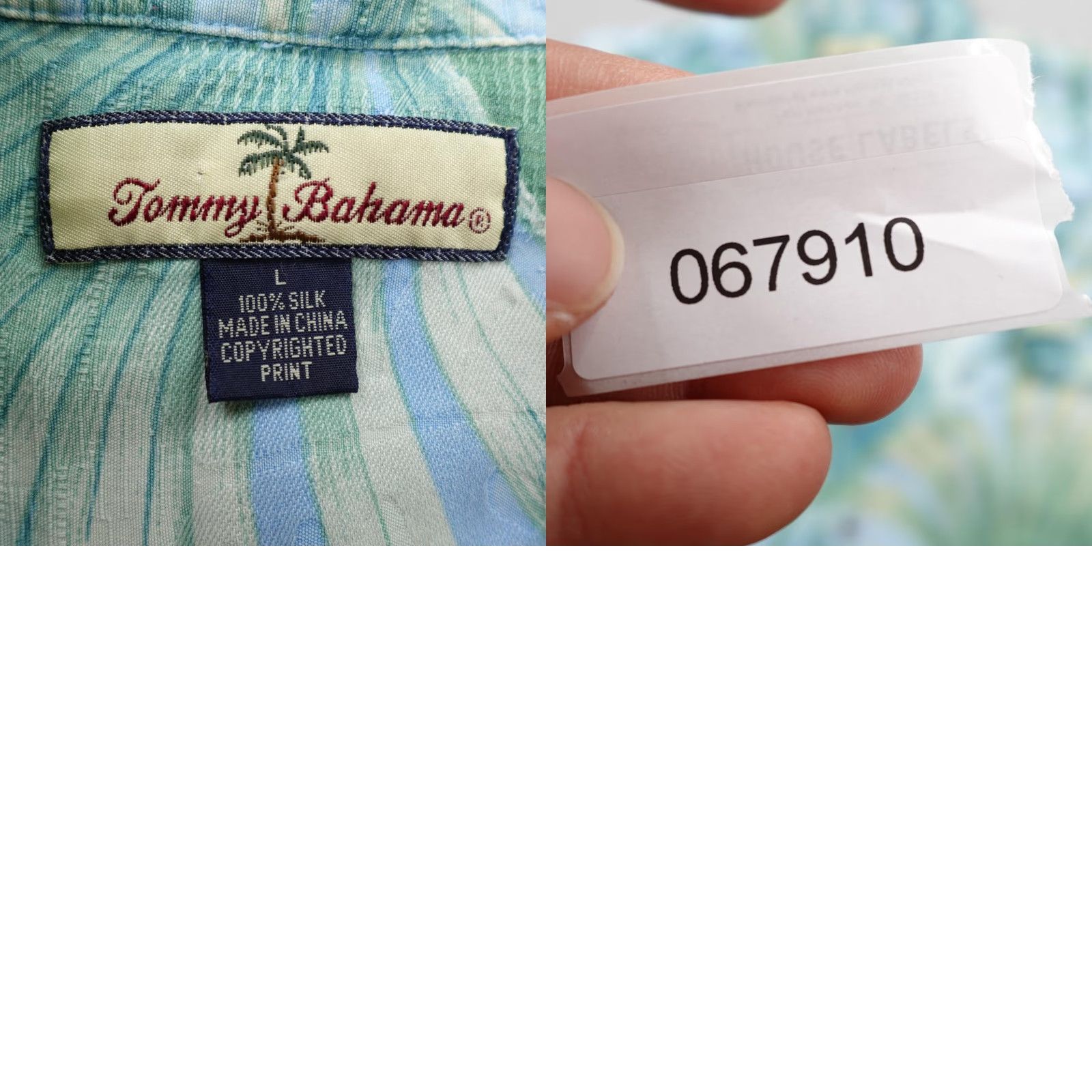 Tommy Bahama Tommy Bahama Shirt Mens Large Blue Silk Hawaiian Palm Trees Aloha Camp Size US L / EU 52-54 / 3 - 8 Thumbnail