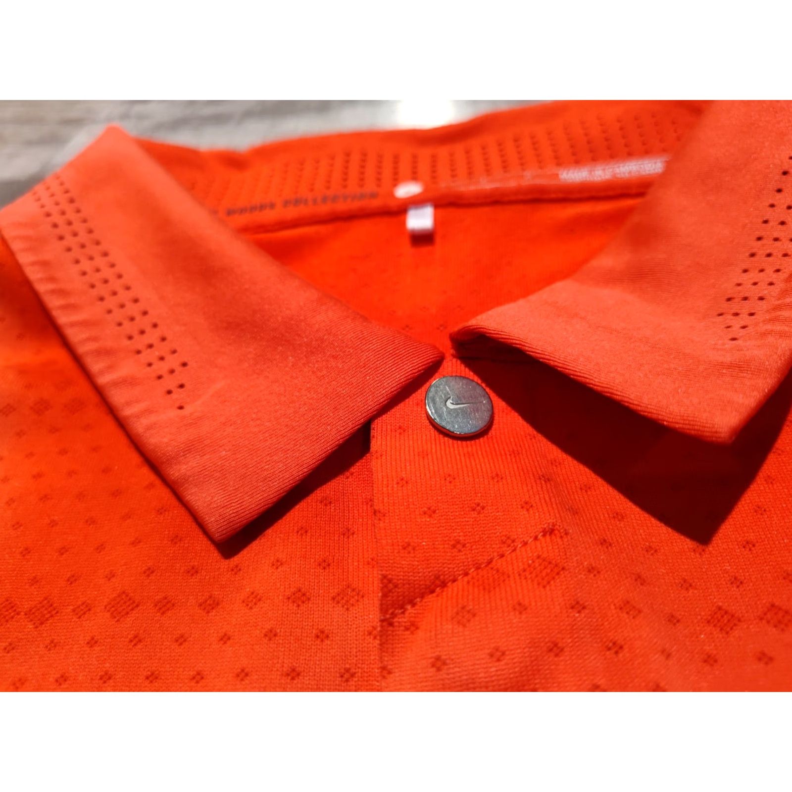 Nike Nike Tiger Woods Collection Polo Golf Shirt Mens L Reddish Pink Greywalls GC MI Color Pink Material Polyester Brand Nike Pattern Solid Size US L / EU 52-54 / 3 - 6 Thumbnail