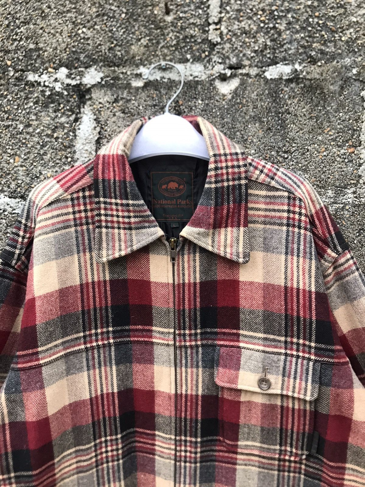 Japanese Brand ⚡️Vintage NPCA Flannel Wool Herrington Jacket Size US L / EU 52-54 / 3 - 5 Thumbnail
