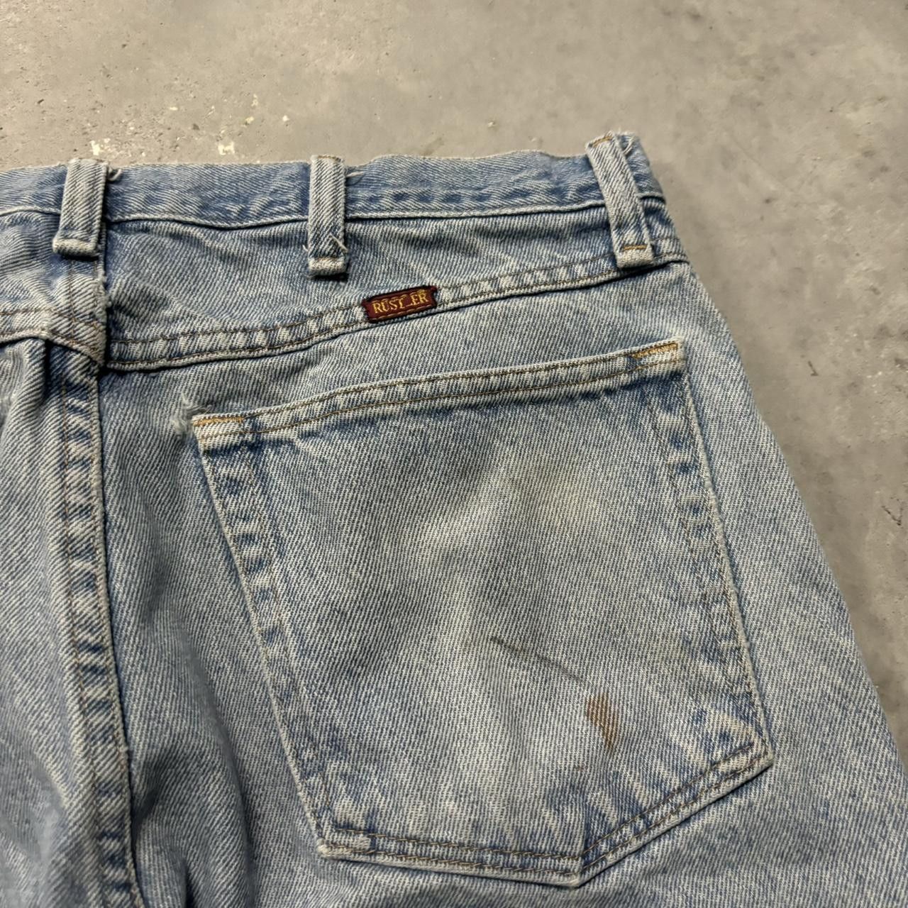 Japanese Brand × Vintage Crazy Vintage Y2K/2000s Grunge Medium Wash Distressed Denim Jeans! Size US 31 - 7 Thumbnail