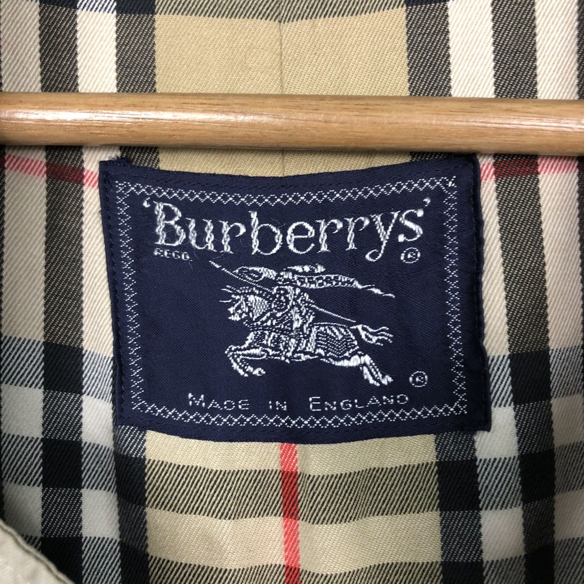 Burberry 🔥VINTAGE LONG JACKET BURBERRYS NOVA CHECK MADE IN ENGLAND Size US M / EU 48-50 / 2 - 20 Thumbnail