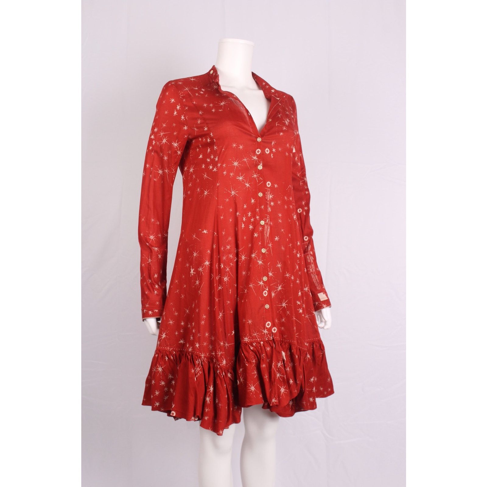 Marithe + Francois Girbaud Marithé François Girbaud Star Print Shirt Dress Size S / US 4 / IT 40 - 7 Thumbnail