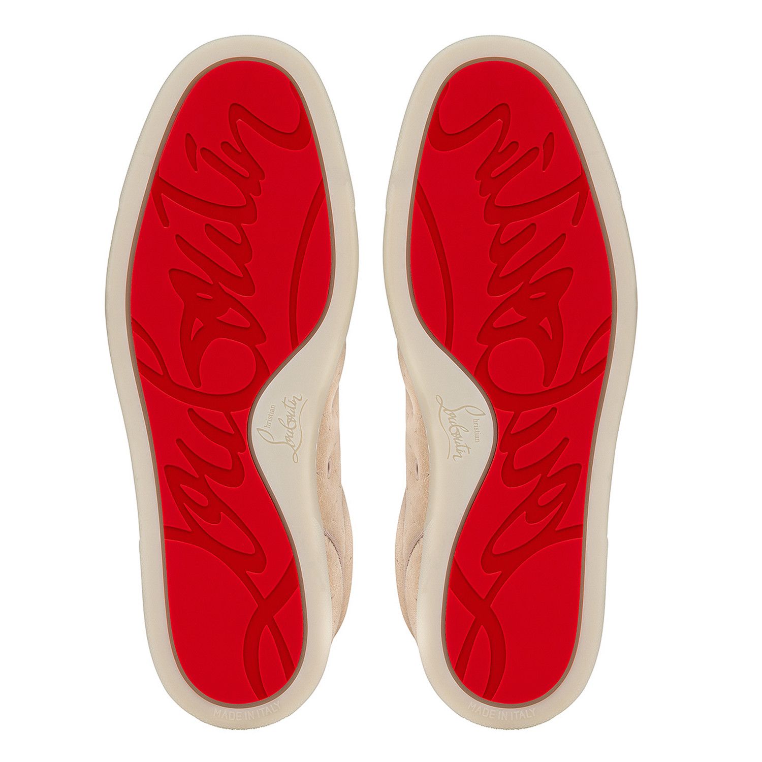 Christian Louboutin os11x0125 Orlato Flat Crosta Braids Low-Top Sneakers Beige Size US 9.5 / EU 42-43 - 3 Thumbnail