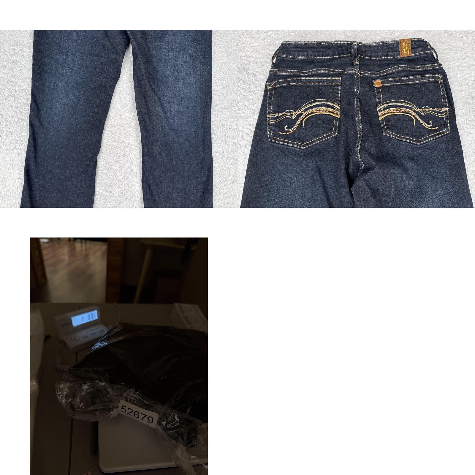 Wrangler Aura Wrangler Jeans Womens Bootcut Denim 28x30 Dark Wash Embroidered Pockets Stretch Jeans 90s Southwestern Mens? Size 28" / US 6 / IT 42 - 10 Thumbnail
