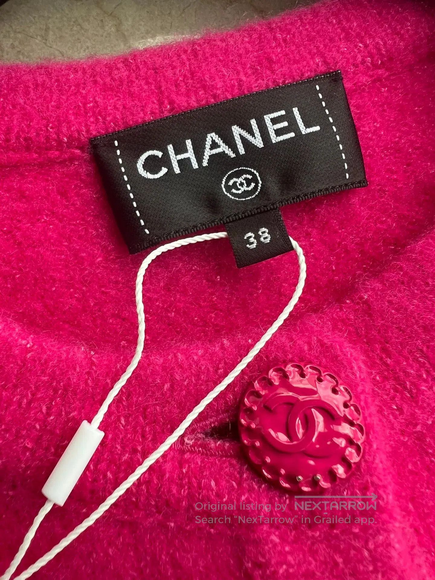 Chanel Chanel Pink Cashmere Knit Cardigan. Size US M / EU 48-50 / 2 - 3 Thumbnail