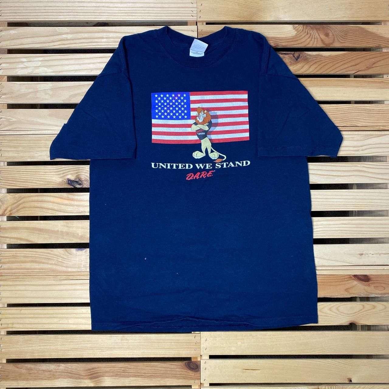Gildan Vintage D.A.R.E. Navy Blue Drug Education Tee Size Medium Size US M / EU 48-50 / 2 - 1 Thumbnail