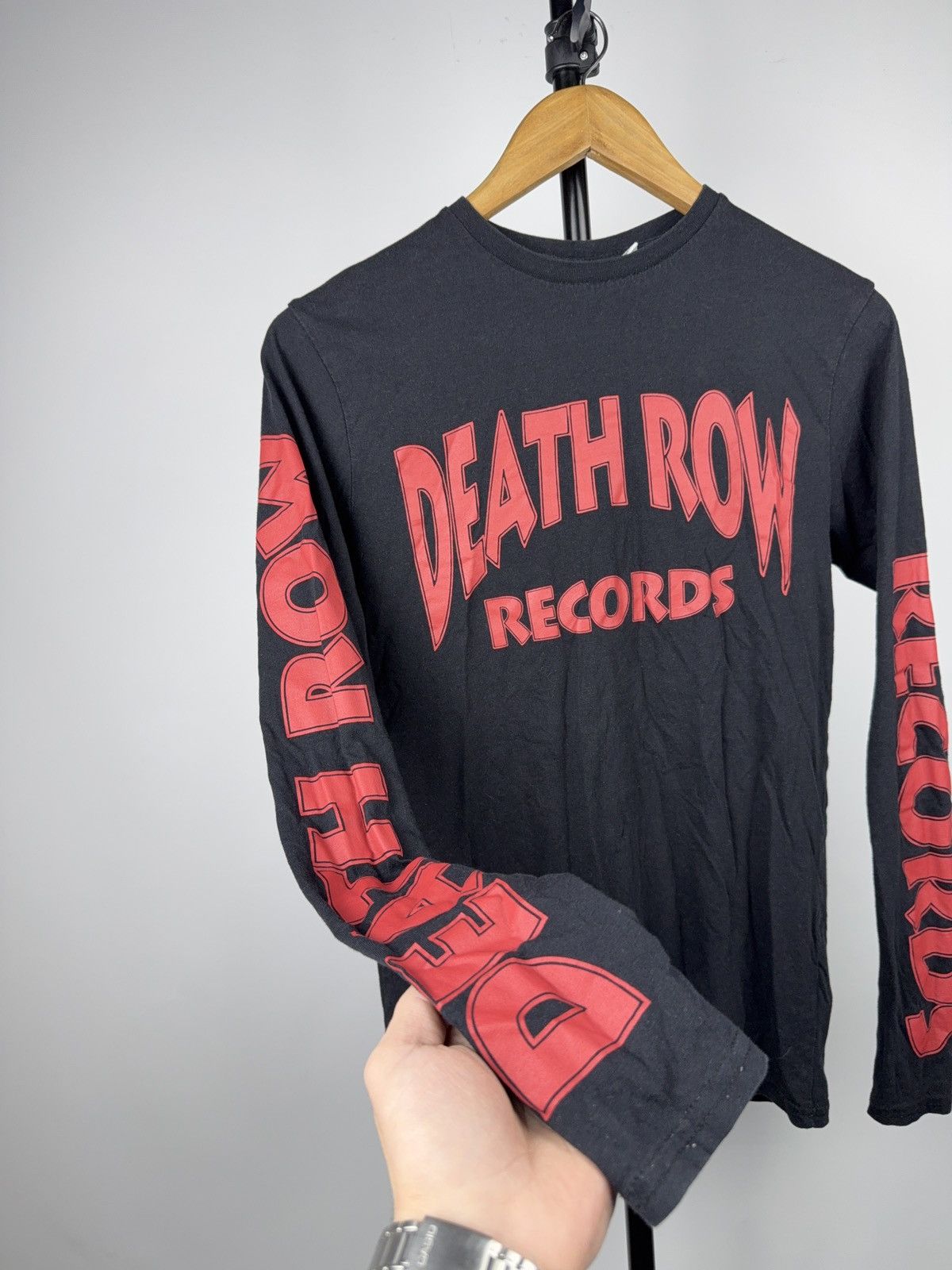 Band Tees 00s Death Row Records Long Sleeve Tee Classic Rap Logo Size US XS / EU 42 / 0 - 3 Thumbnail